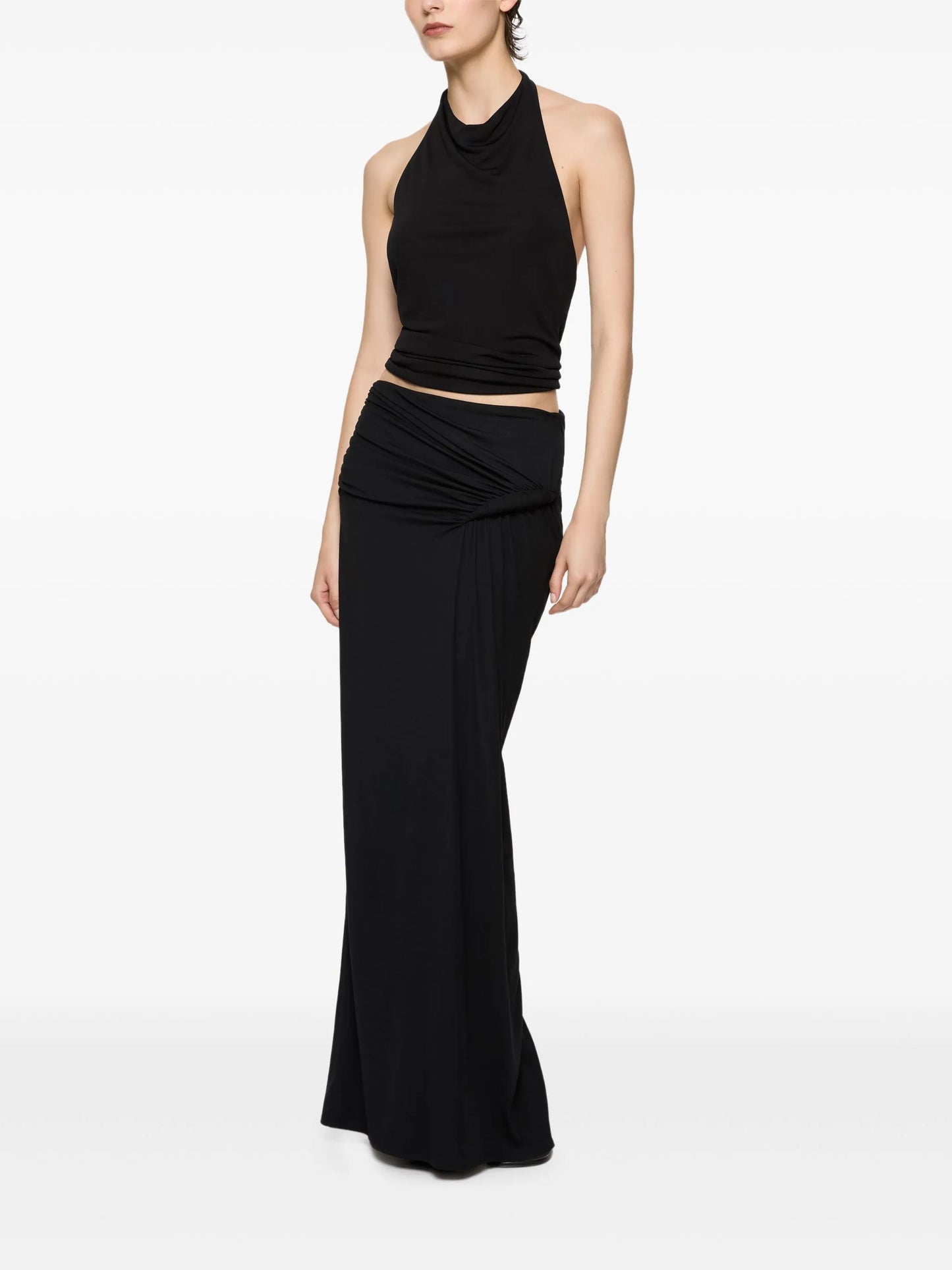 knotted maxi skirt