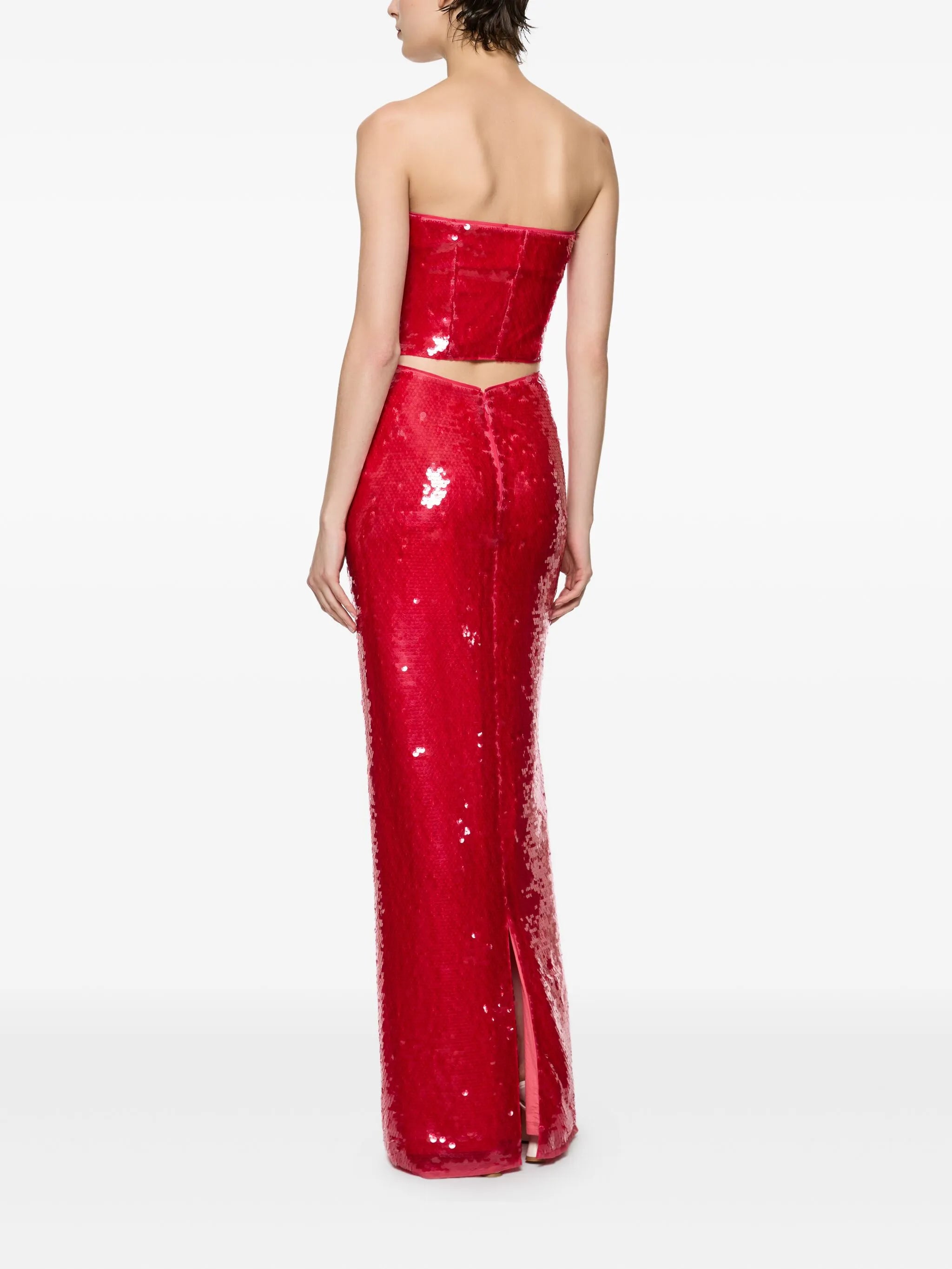 Mermaid sequin strapless tube top