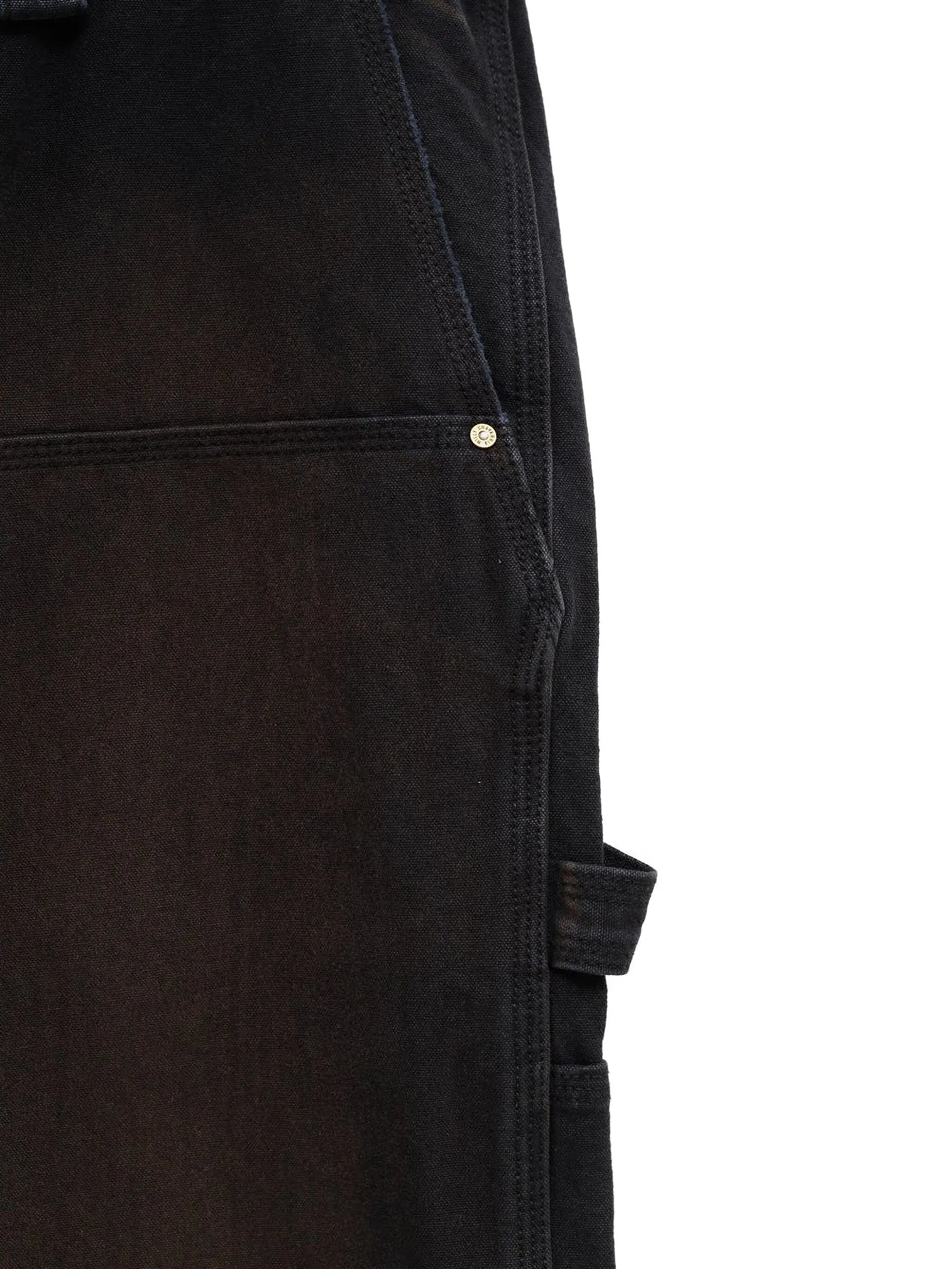 faded-effect trousers