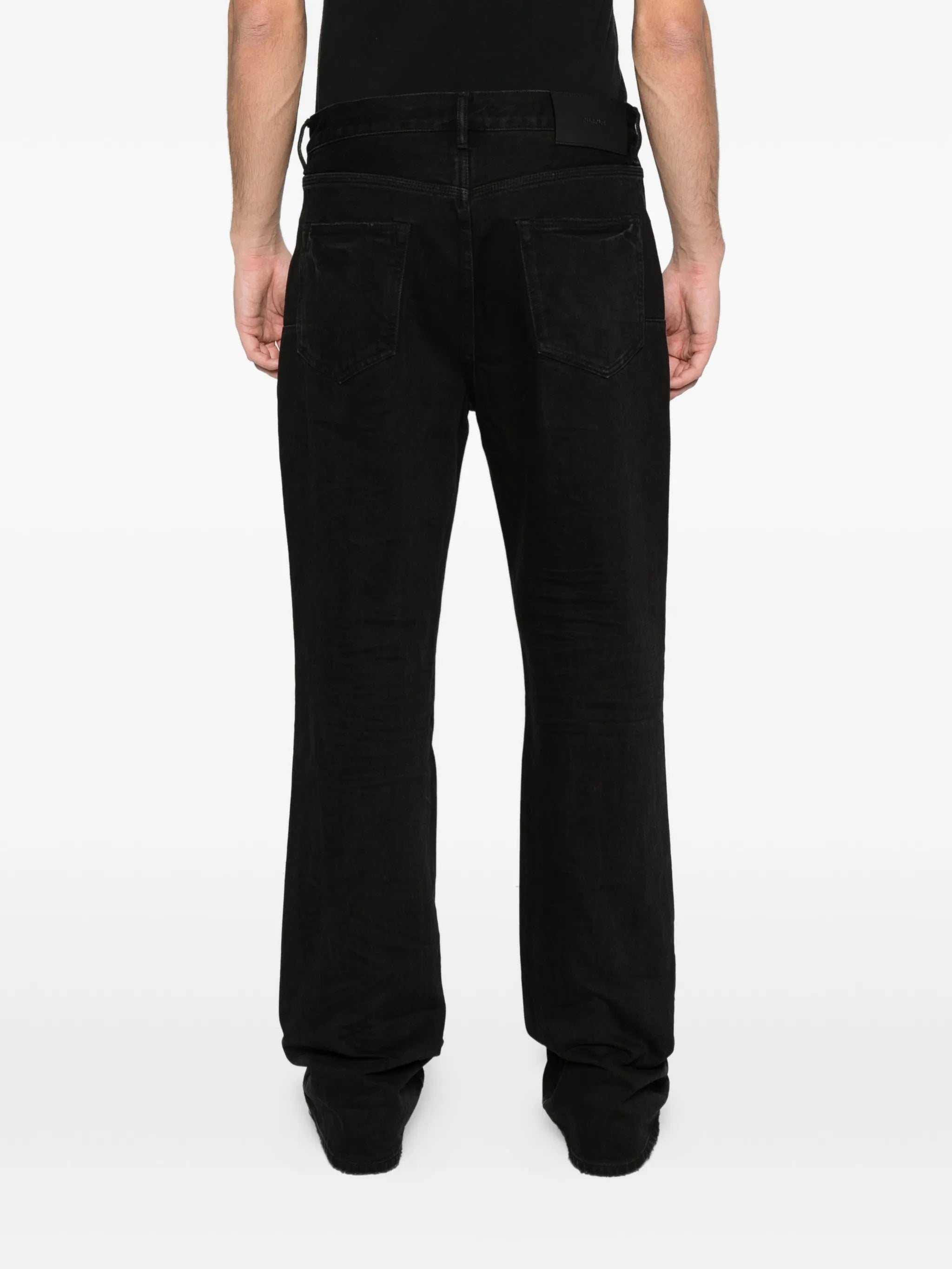 rip bootcut jeans