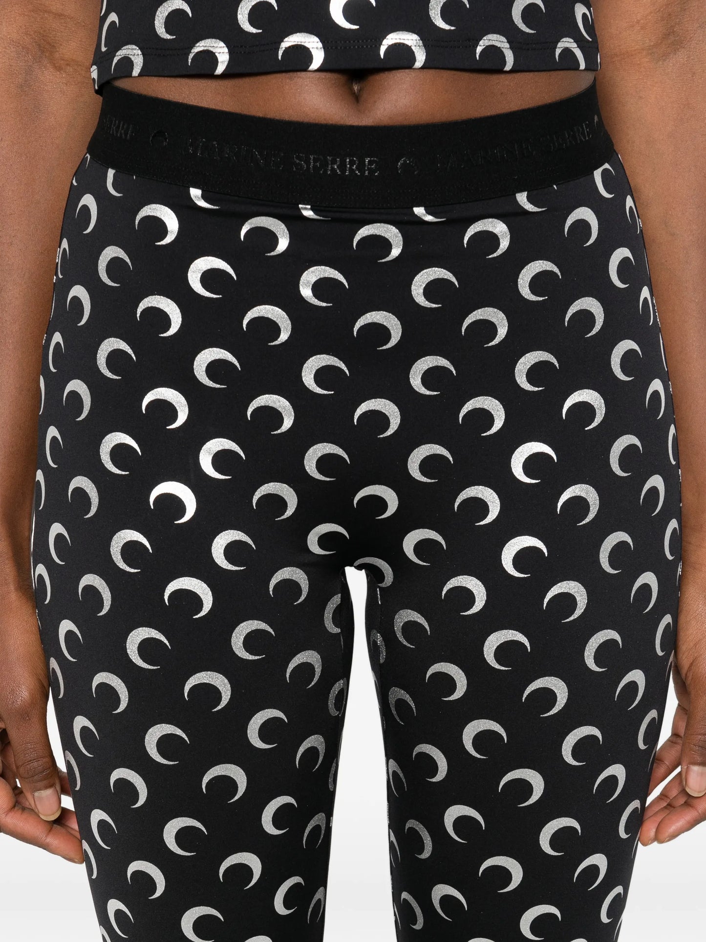 Moon-print leggings