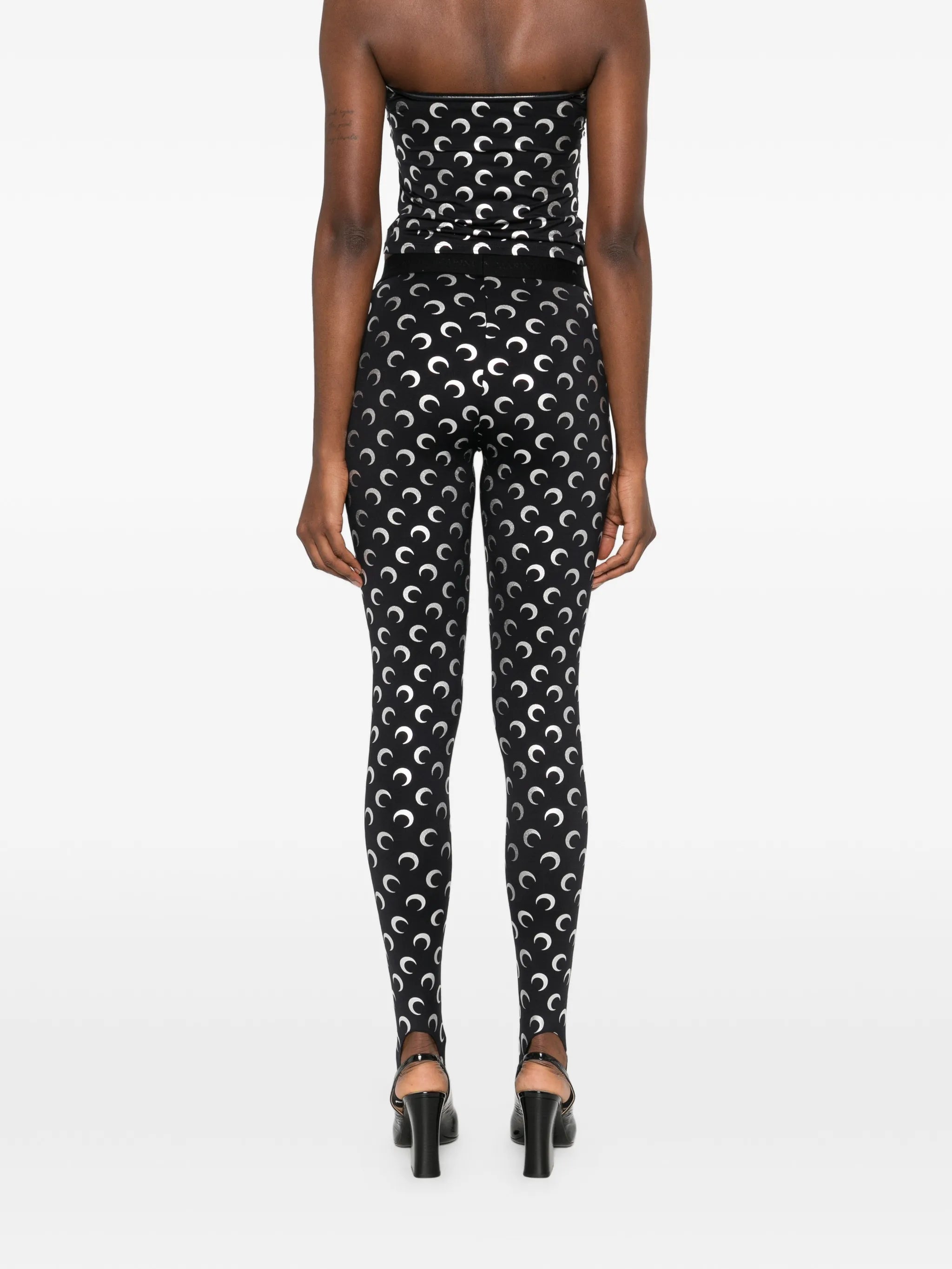 Moon-print leggings