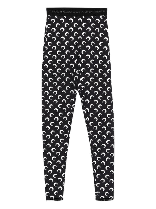 Moon-print leggings