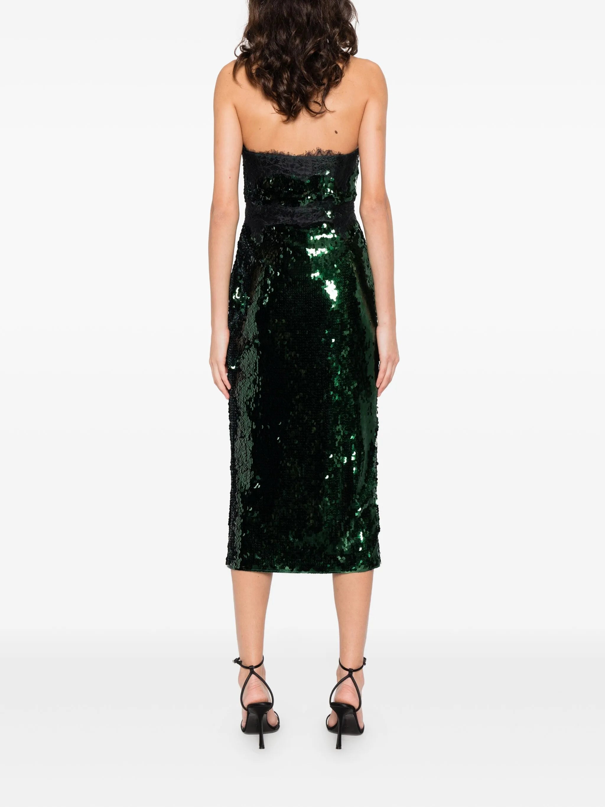 Ellen sequin lace midi dress
