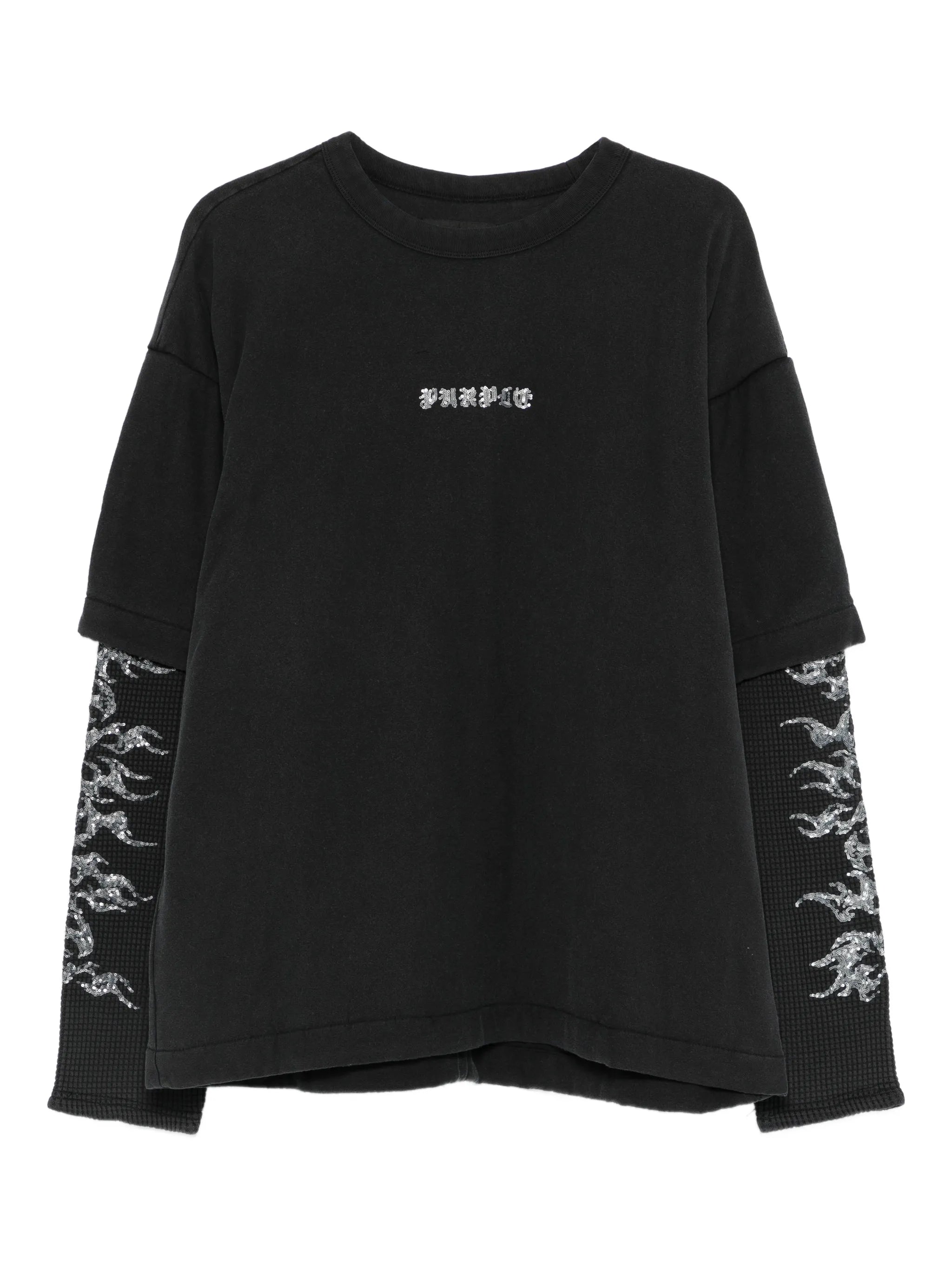 textured cotton T-shirt