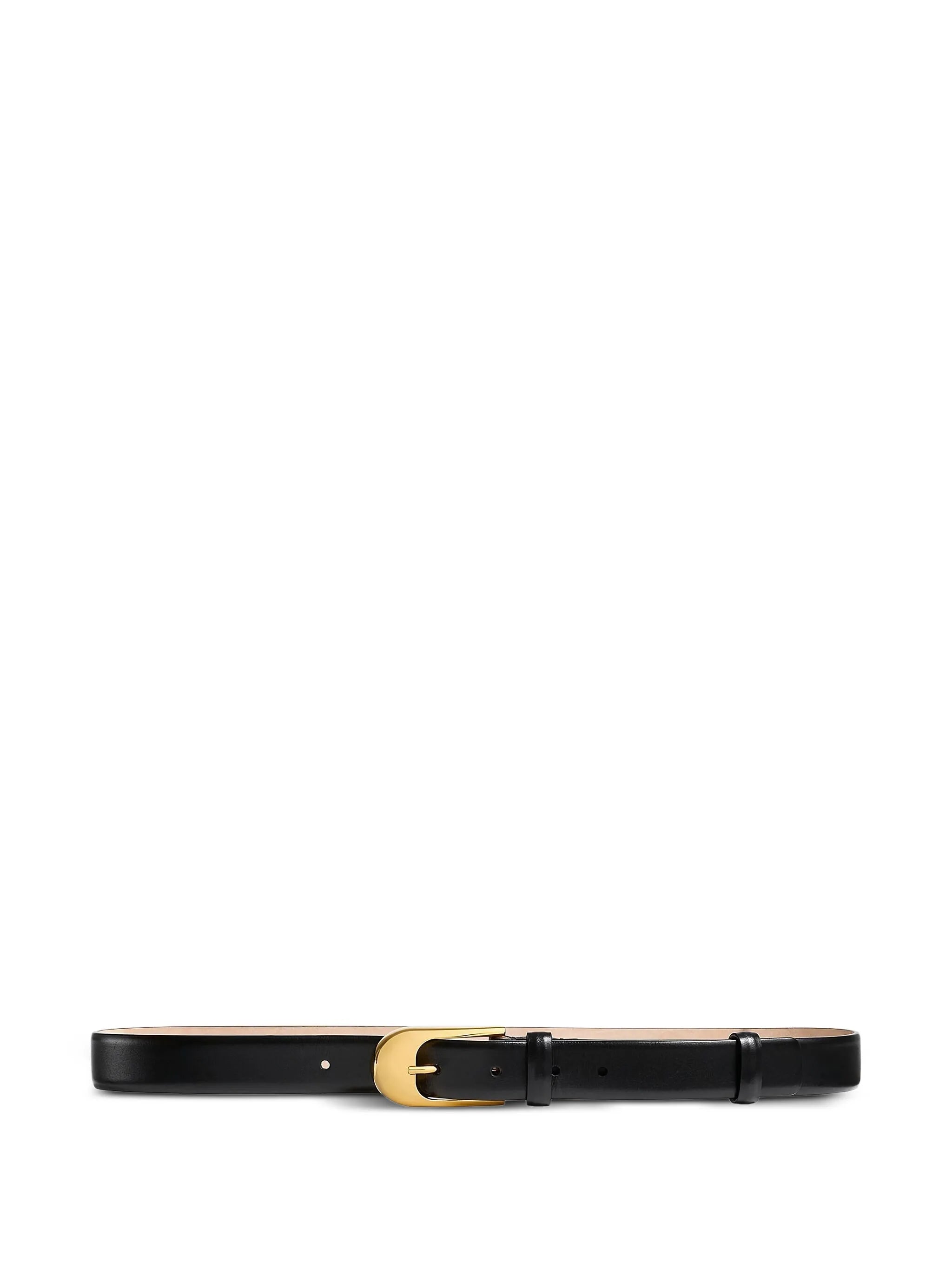 Dome leather belt