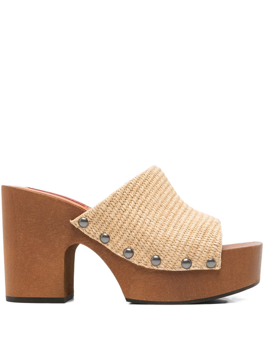 110mm stud-detail heeled sandals