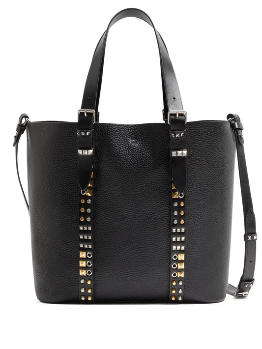 medium Rockstud pebbled tote bag