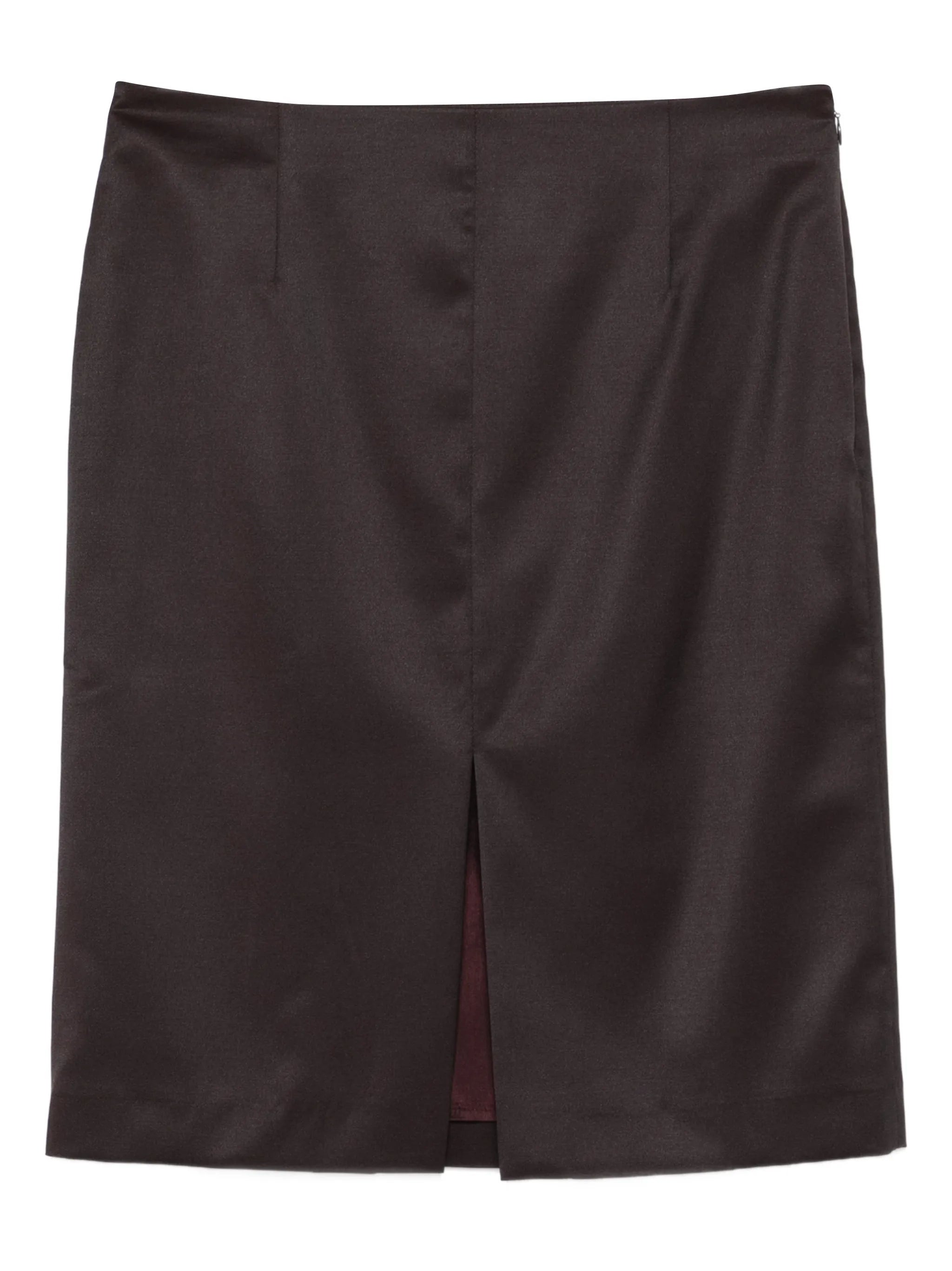 Siren front-split mini skirt