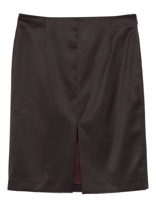 Siren front-split mini skirt