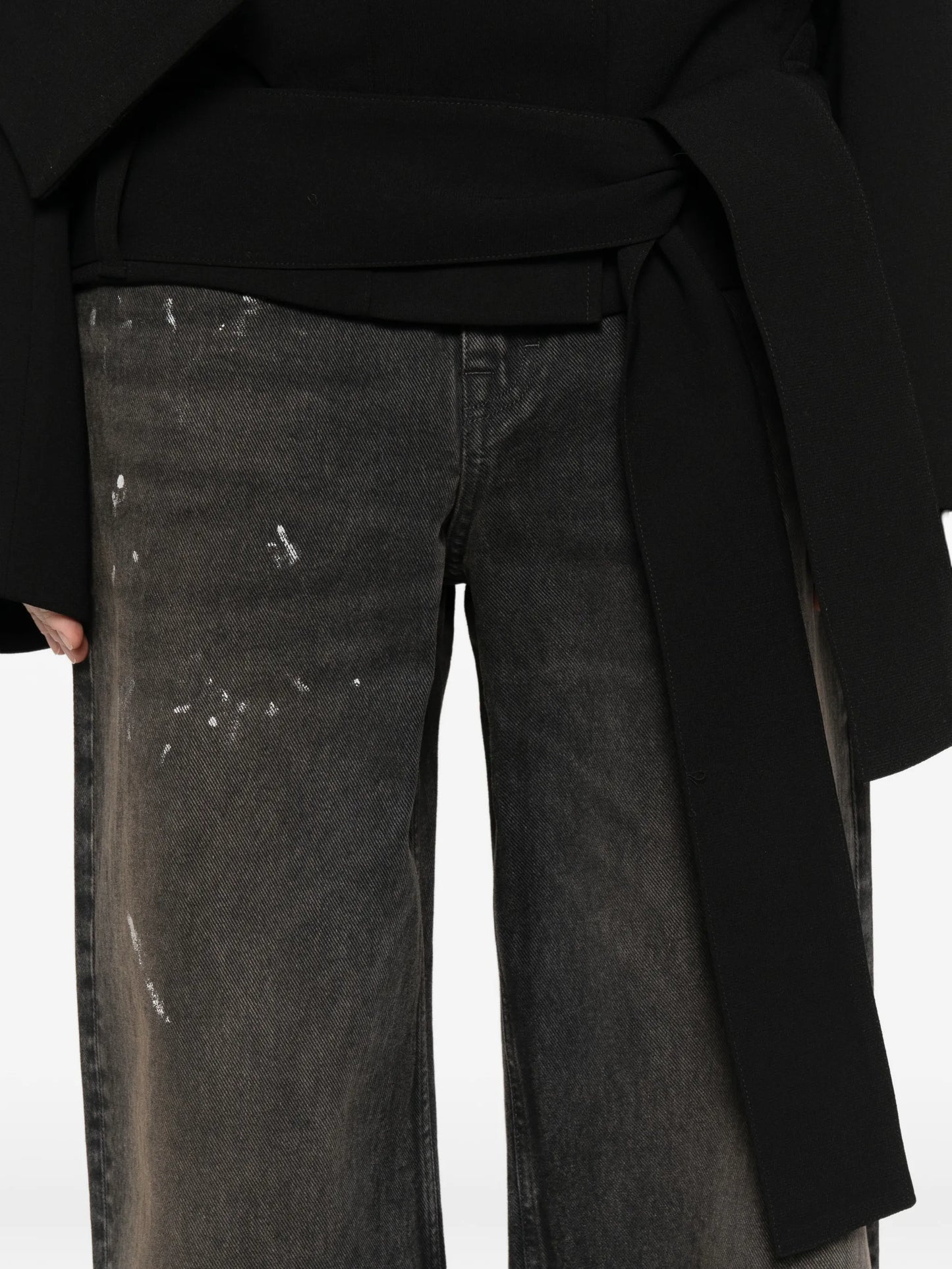 Full Cut washed-effect jeans