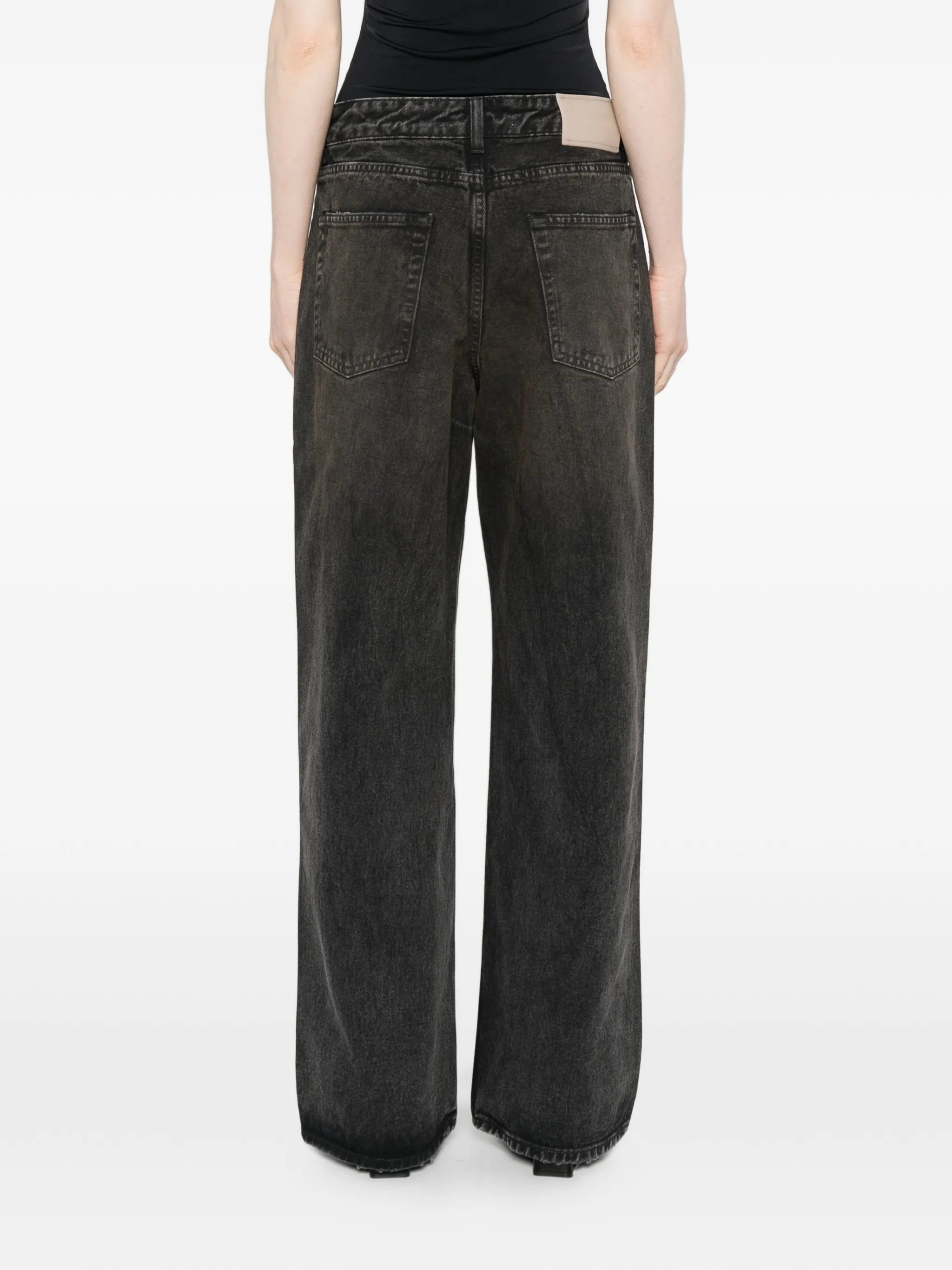 Full Cut washed-effect jeans