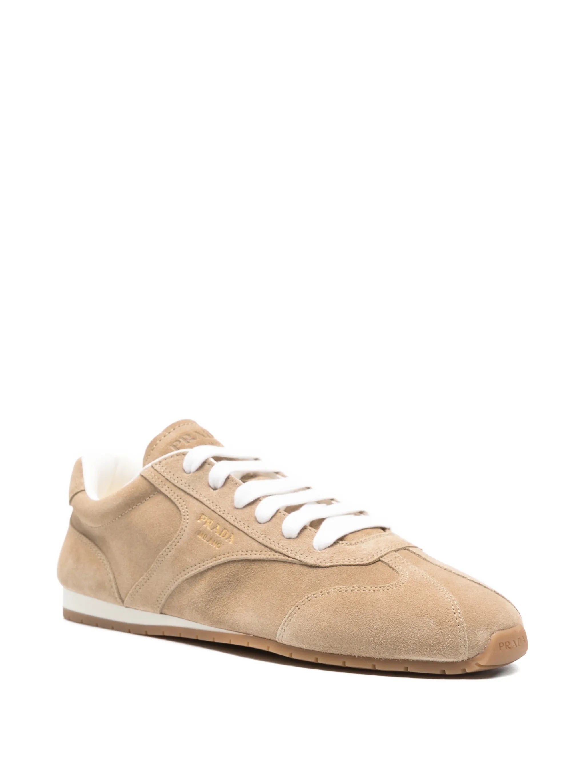 suede lace-up sneakers