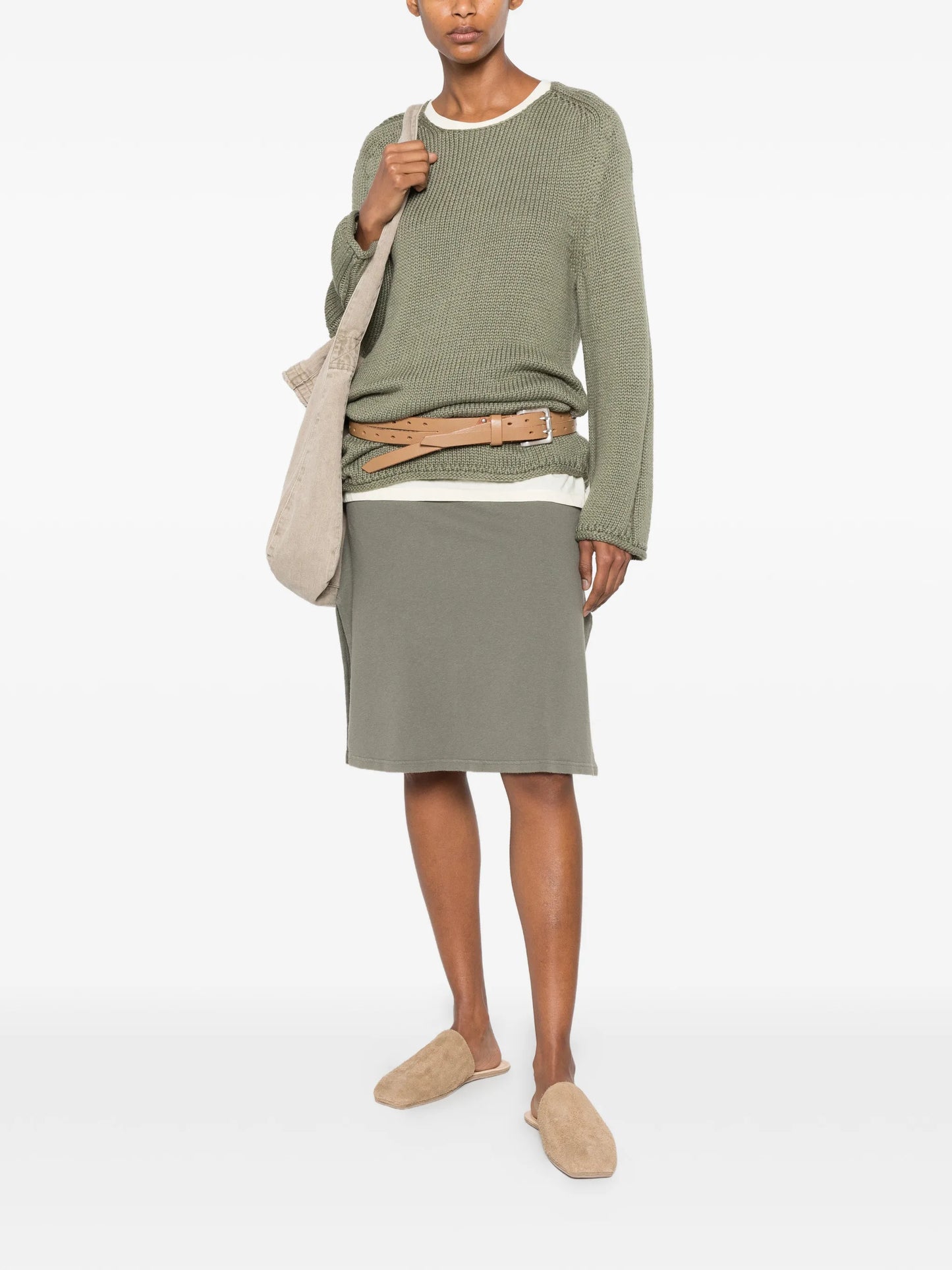 picnic side-slit skirt