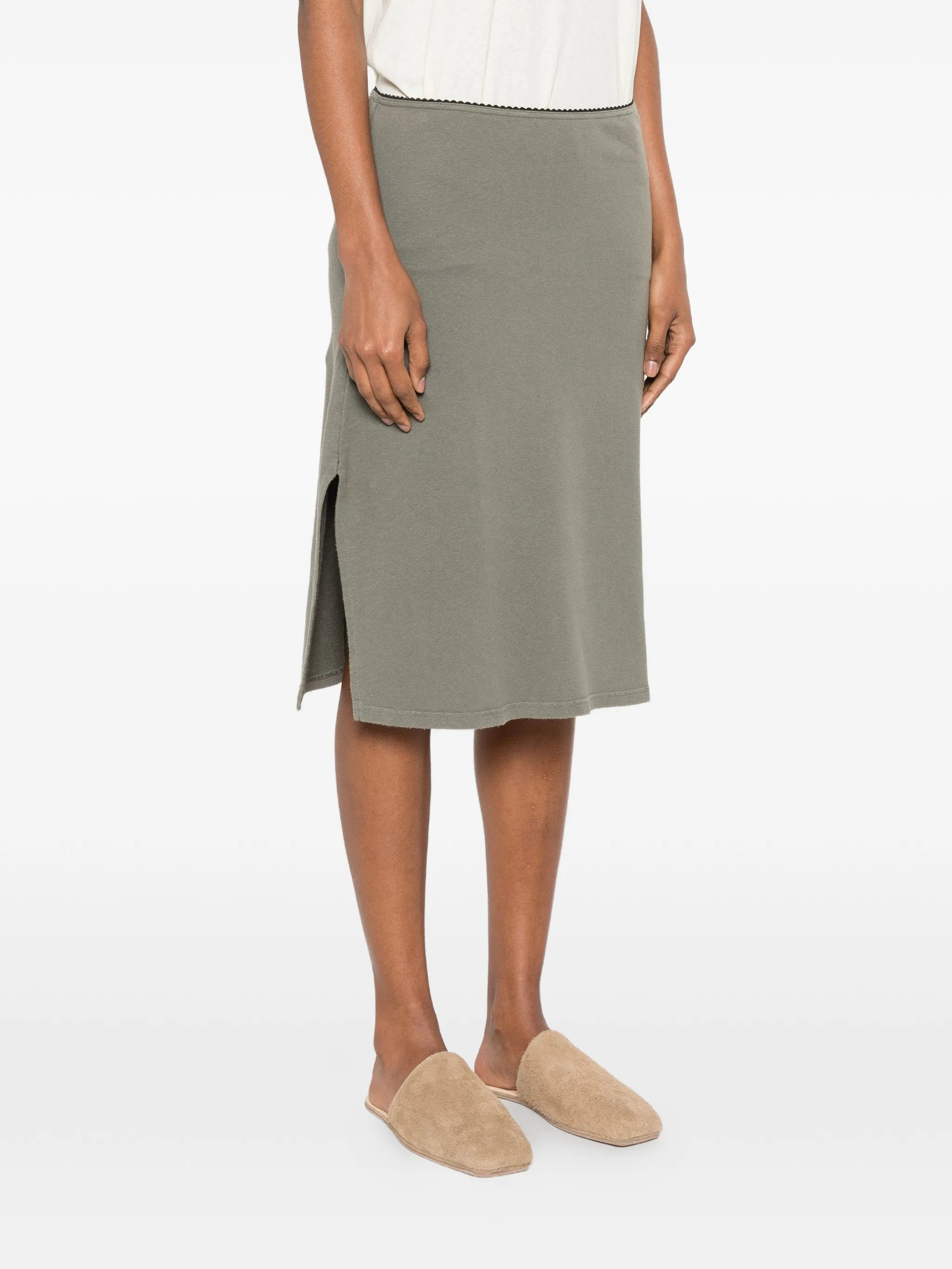 picnic side-slit skirt