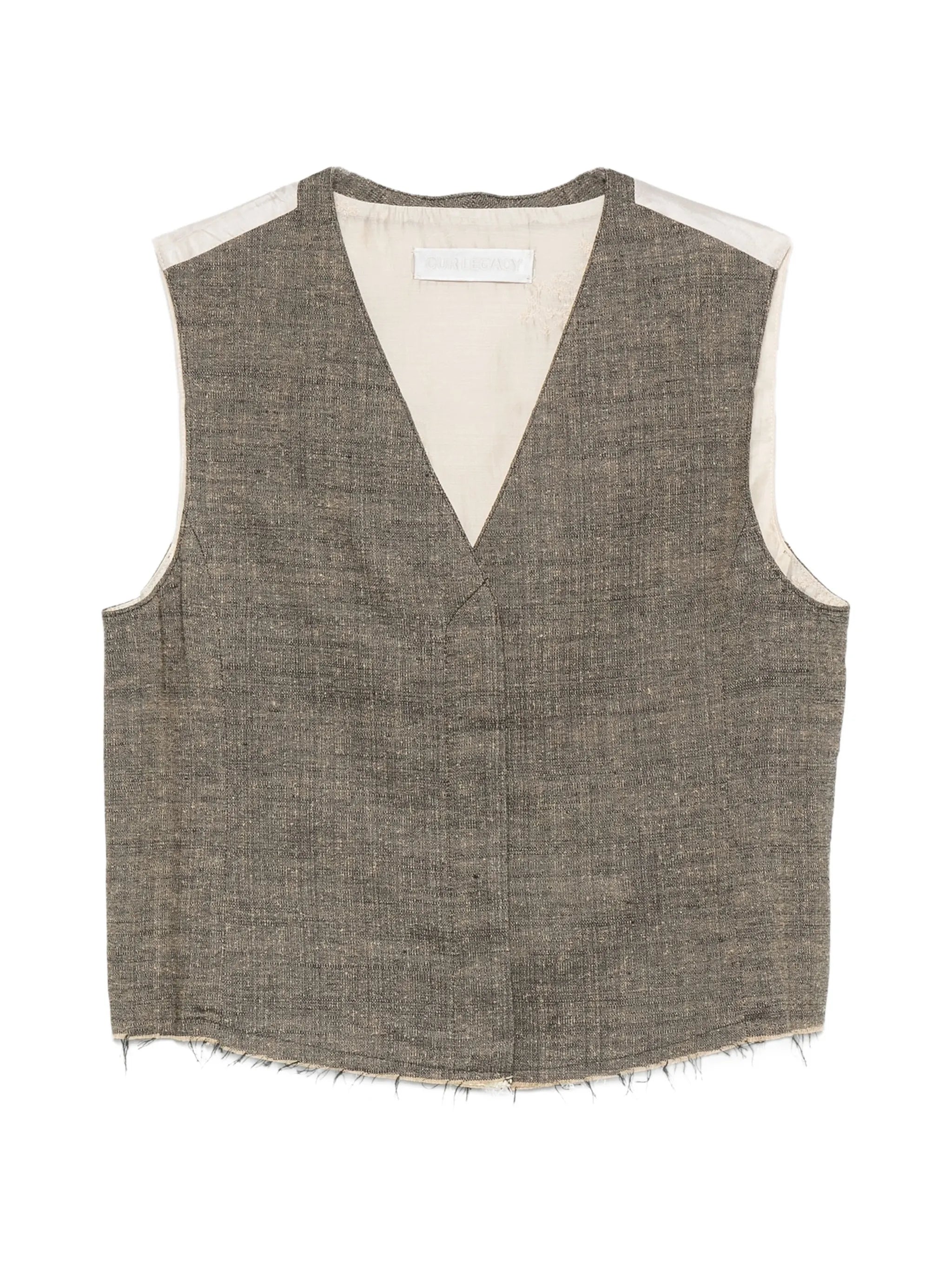 Base frayed-edge waistcoat