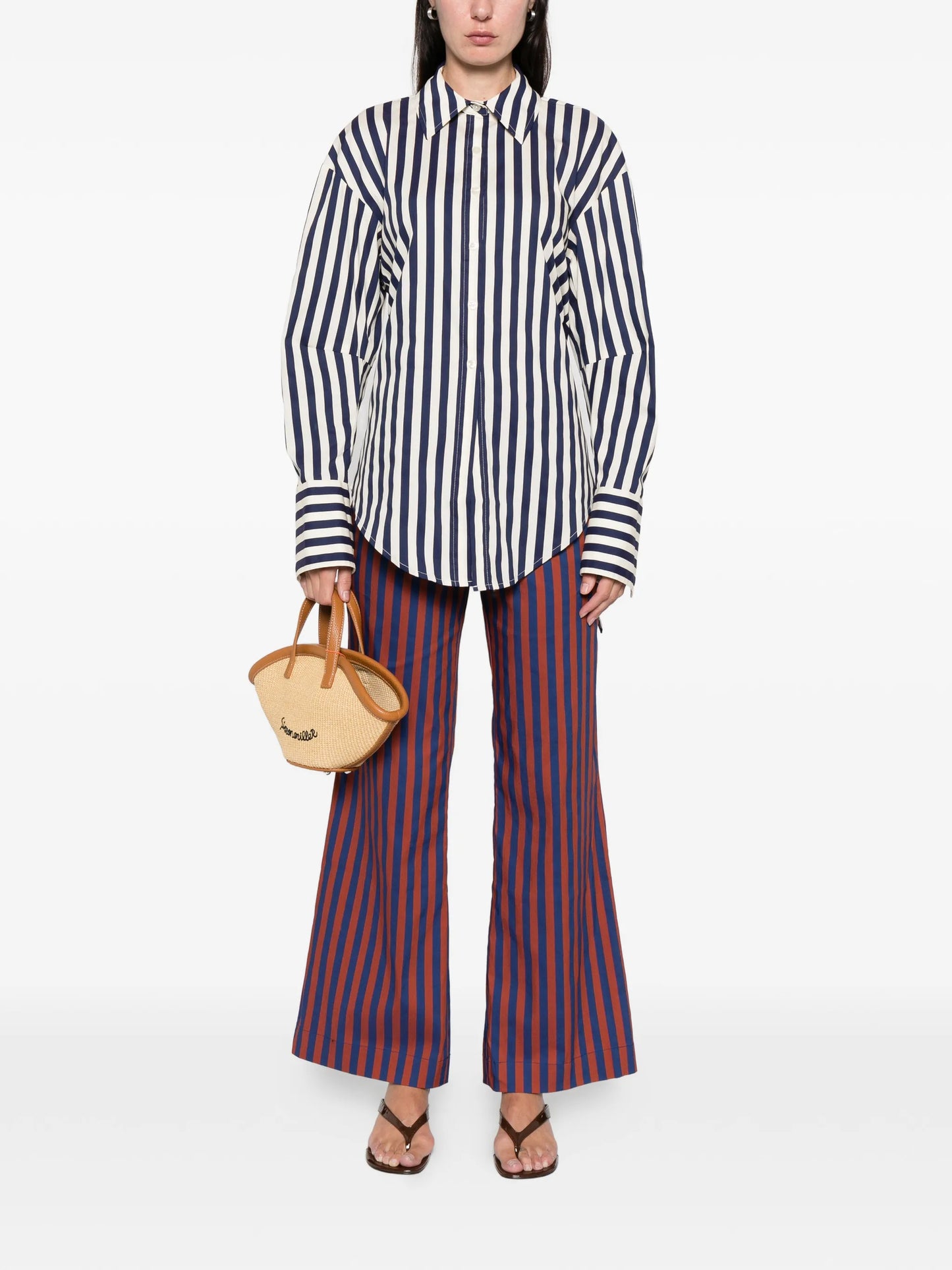 Pia poplin trousers