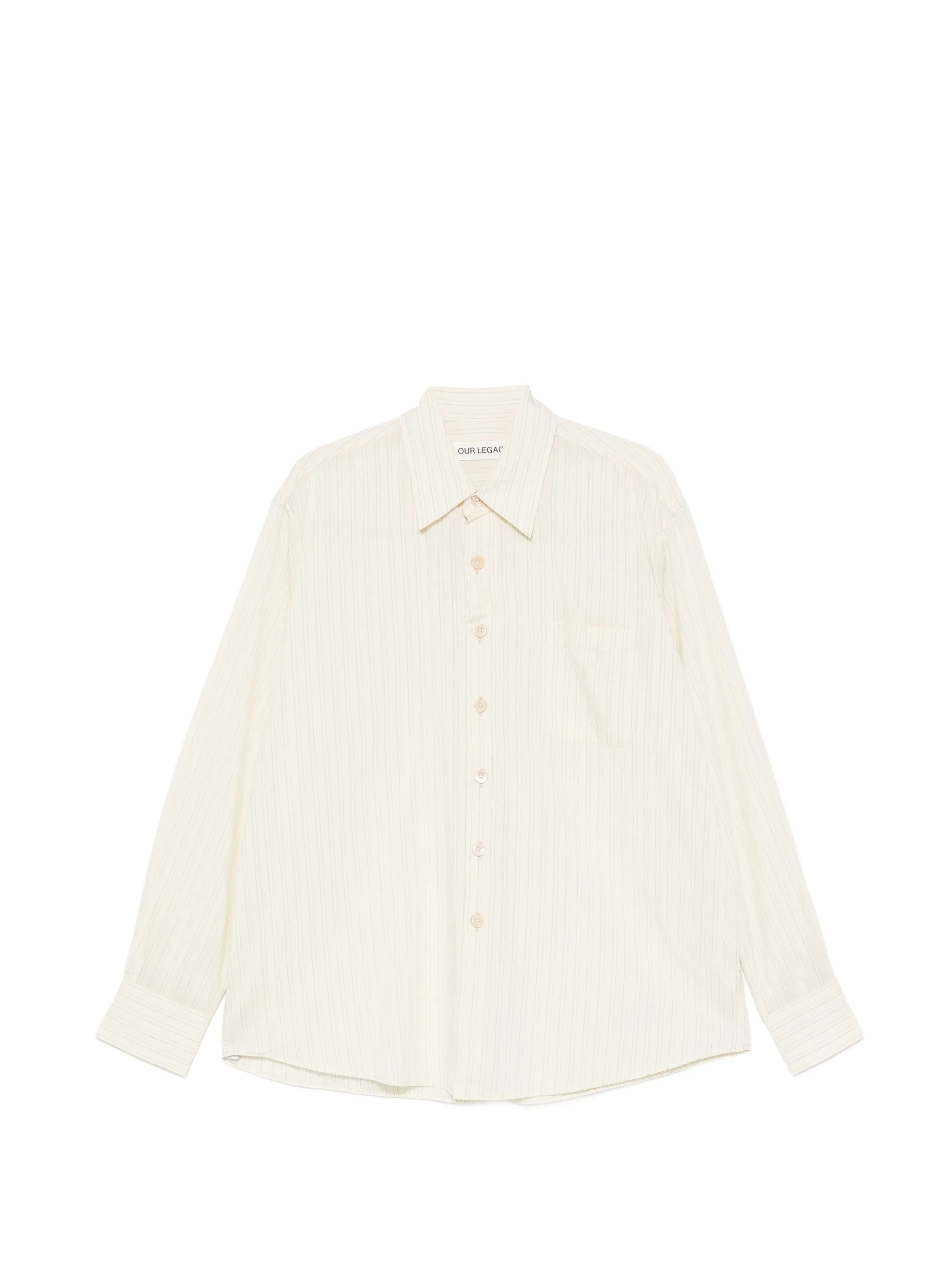 Above pinstriped shirt