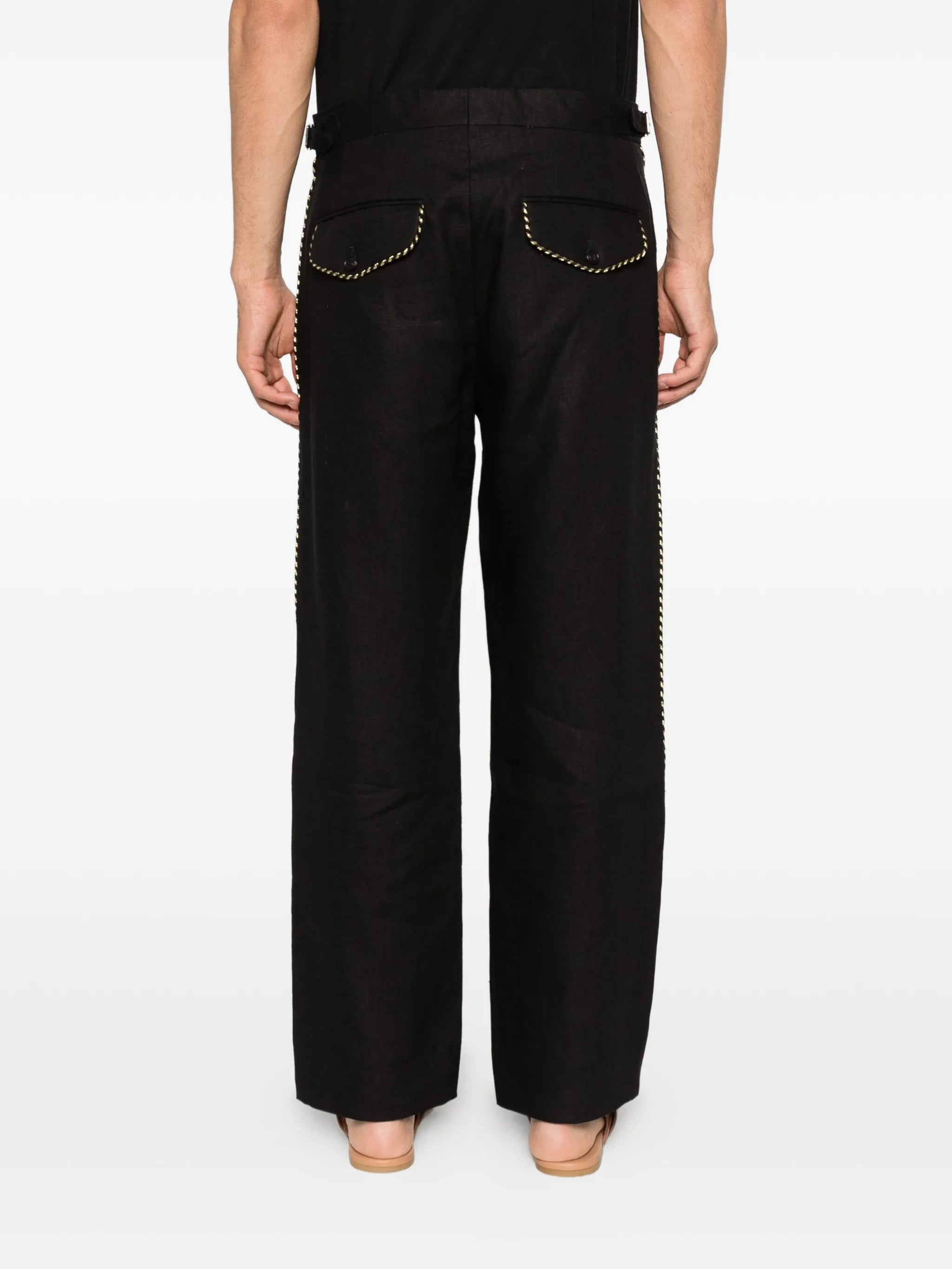 piping trousers