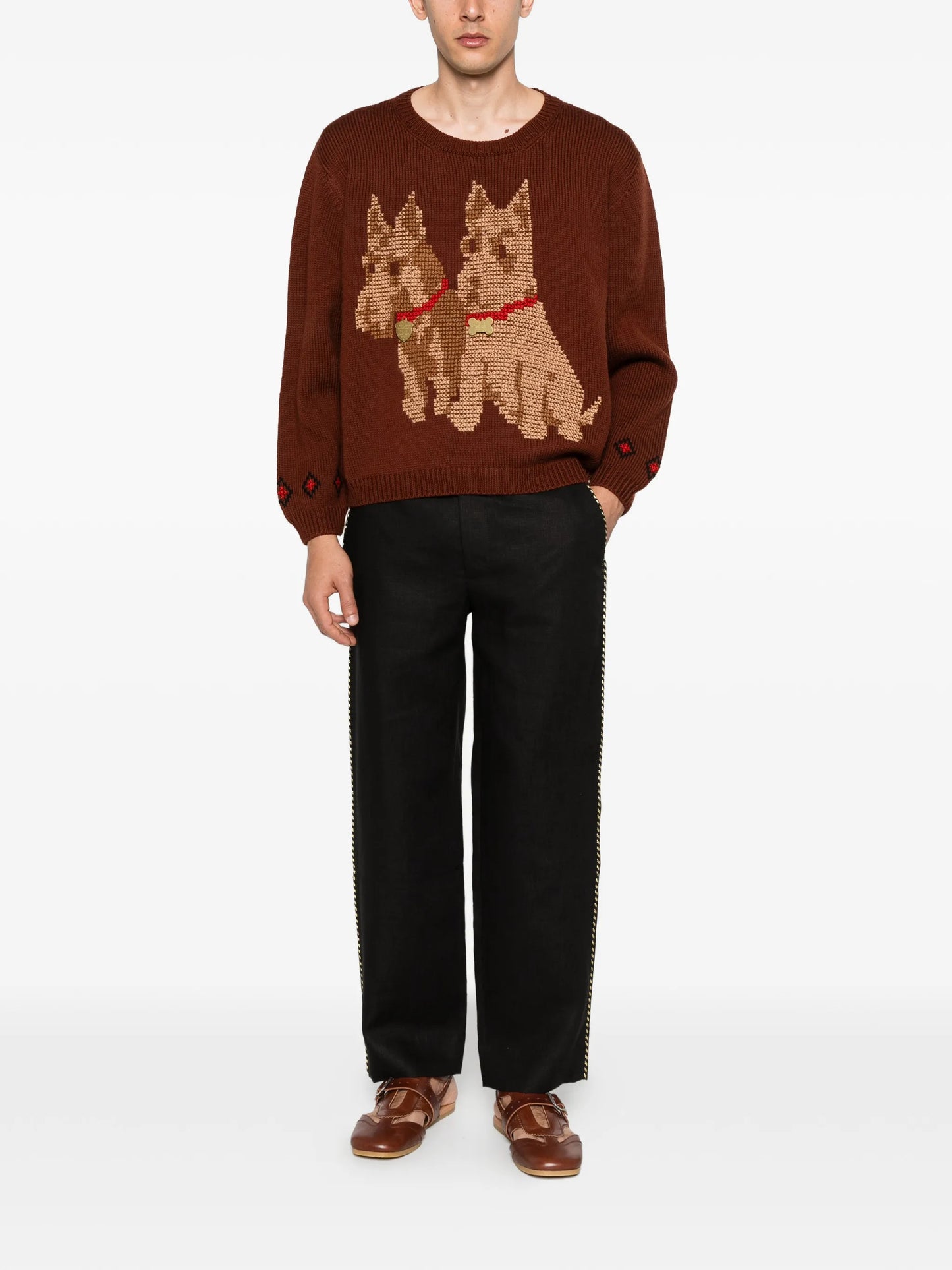 piping trousers