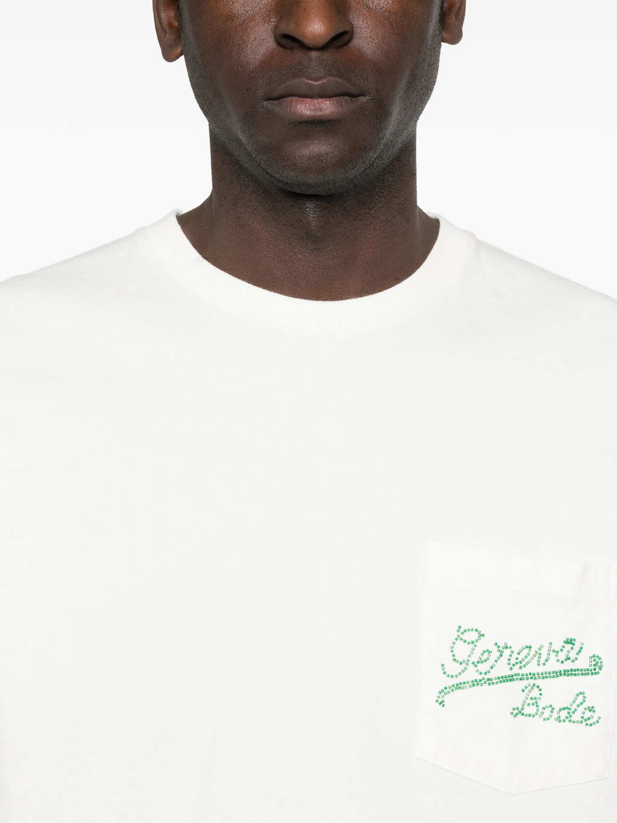 Geneva beaded pocket T-shirt