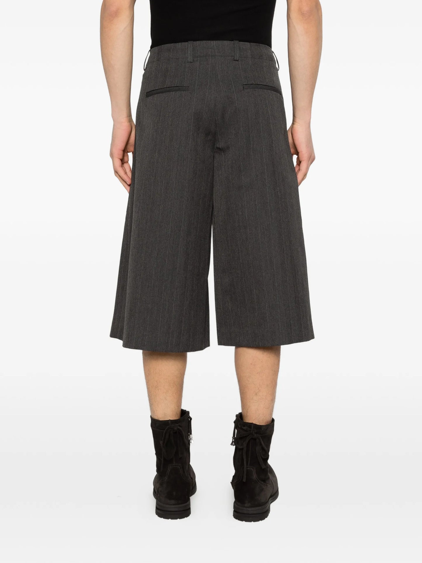 pinstripe tailored shorts