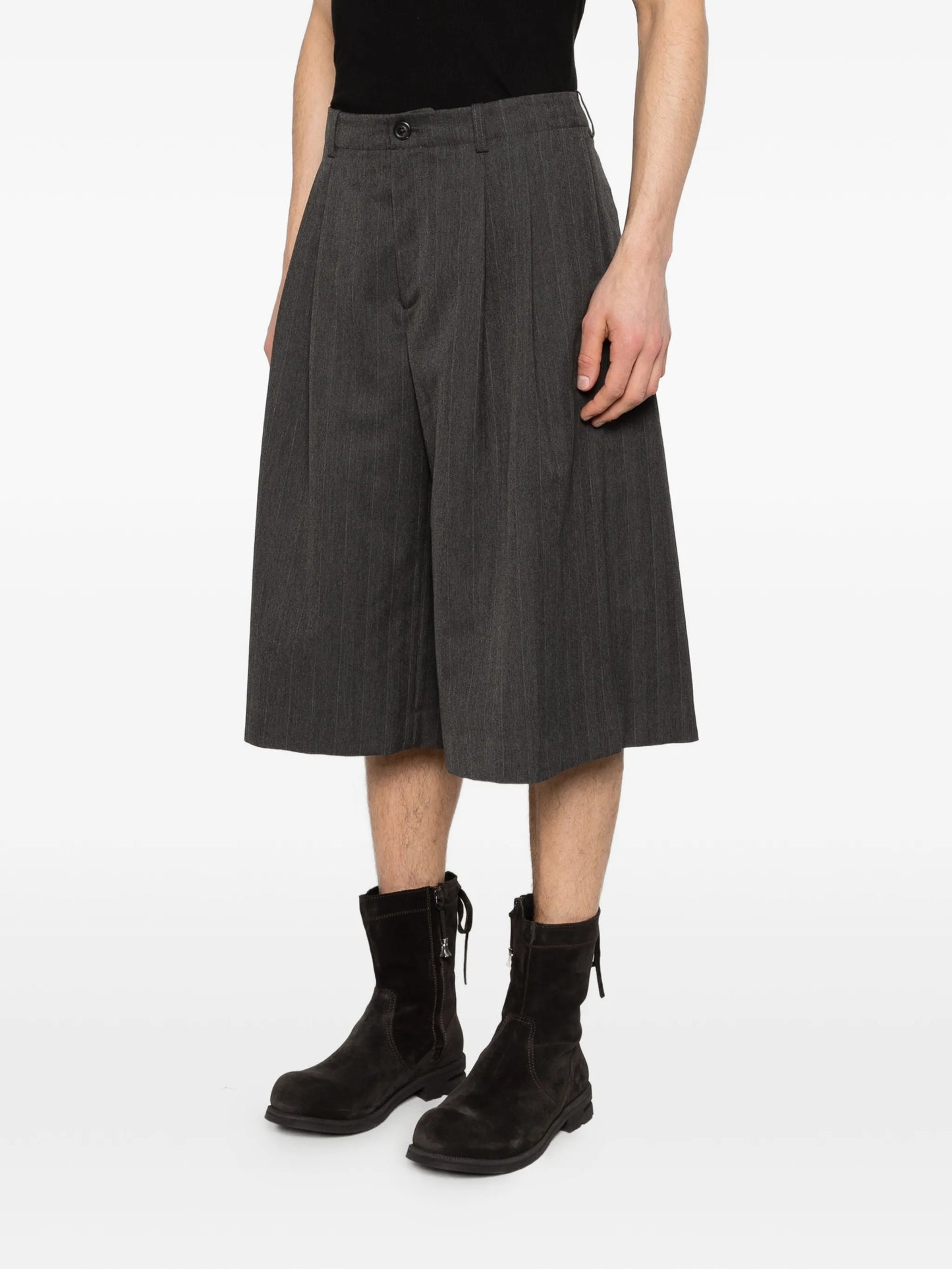 pinstripe tailored shorts