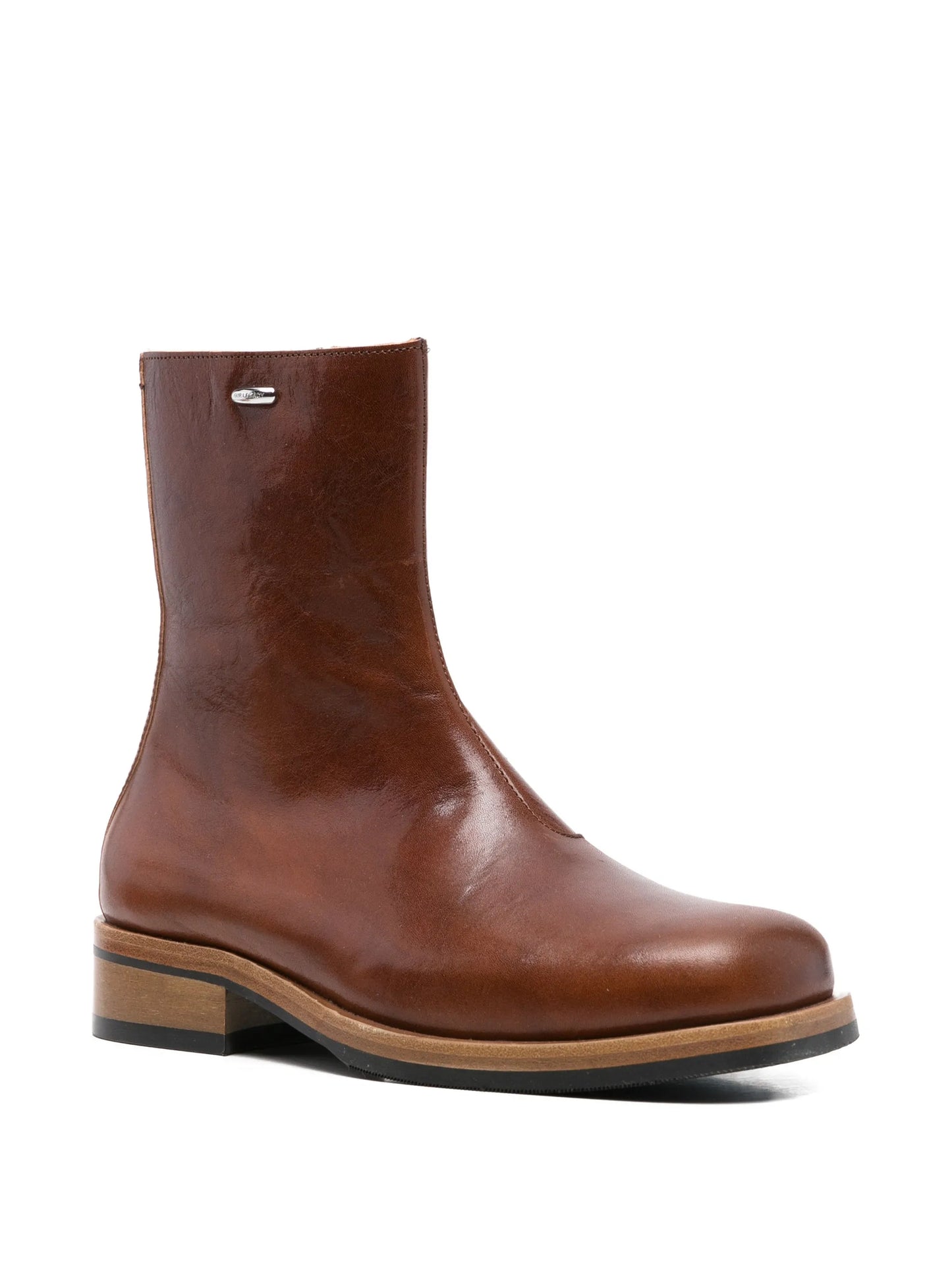 Camion leather ankle boots