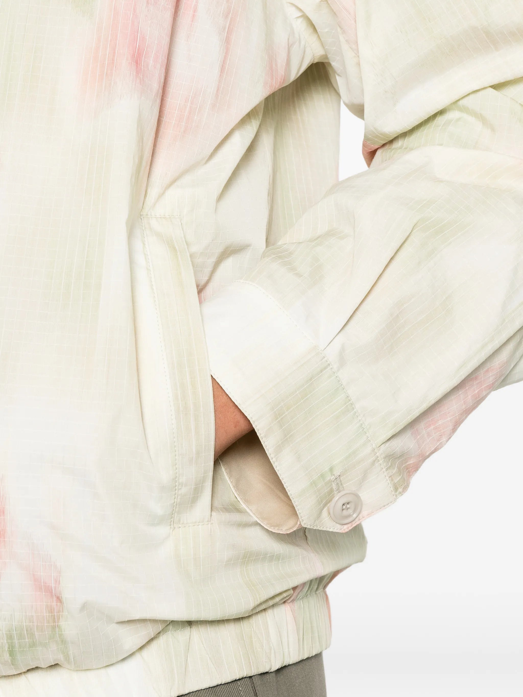 Casino flower-print ripstop jacket