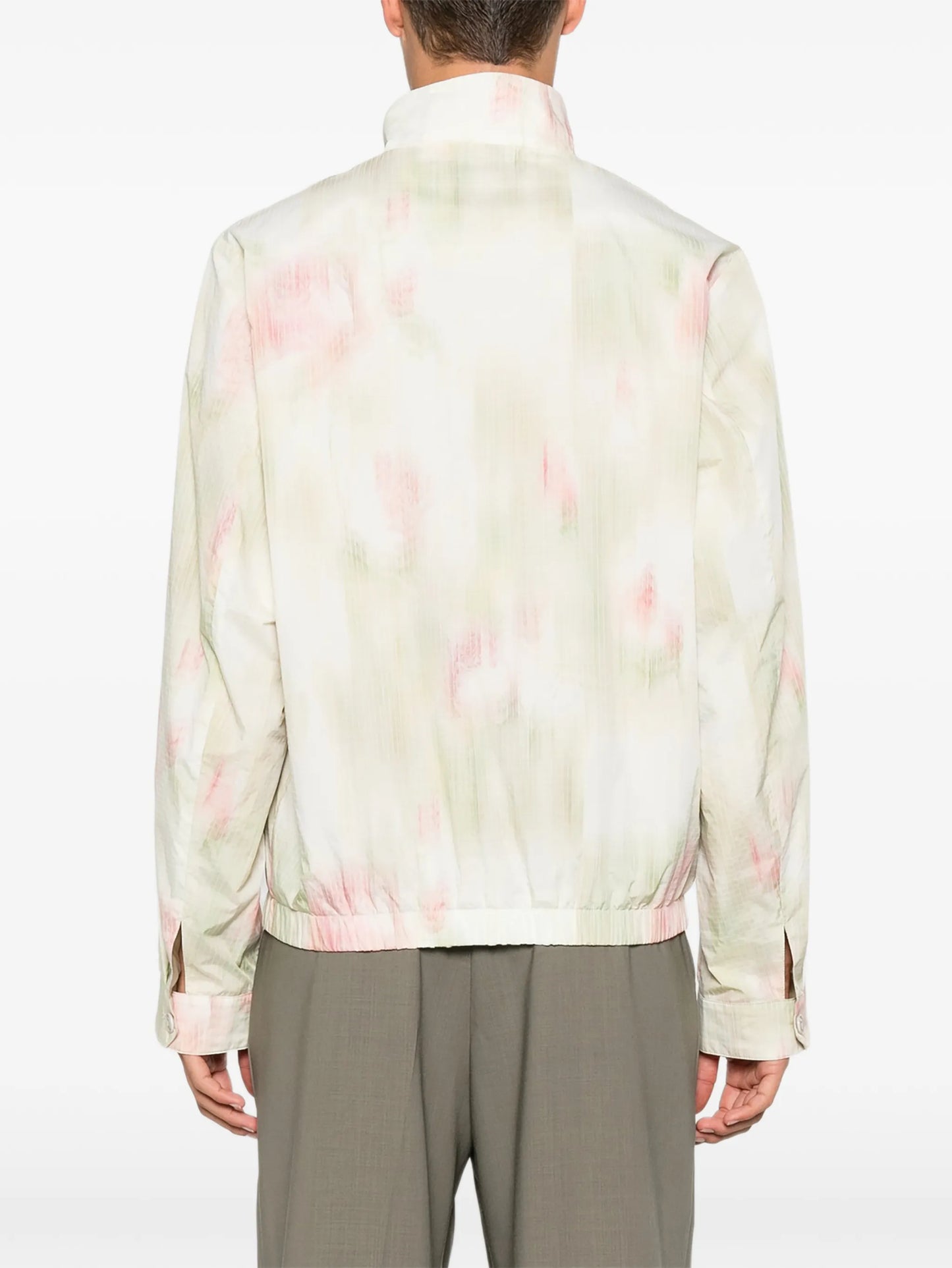 Casino flower-print ripstop jacket