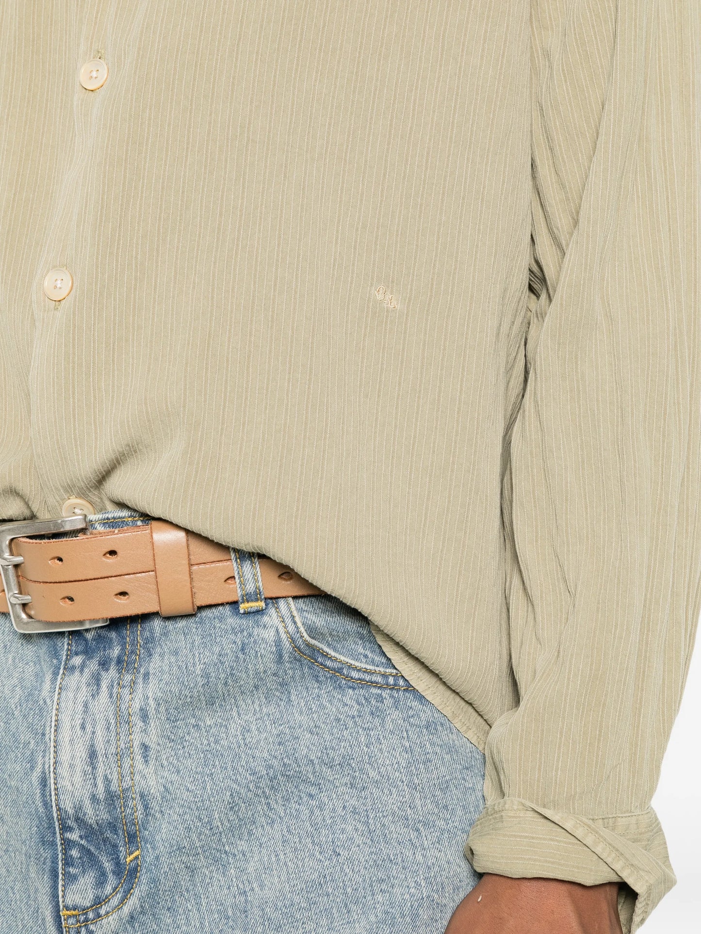 Beyond crinkled-finish shirt