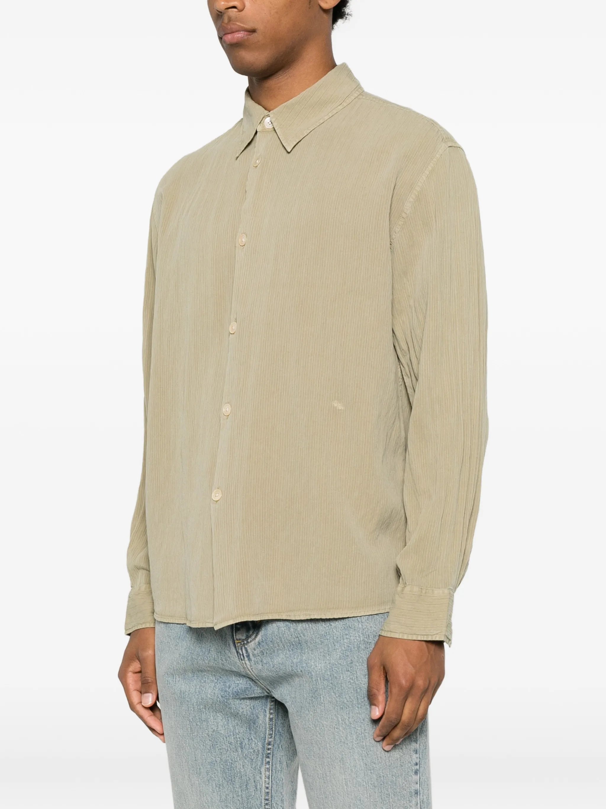 Beyond crinkled-finish shirt