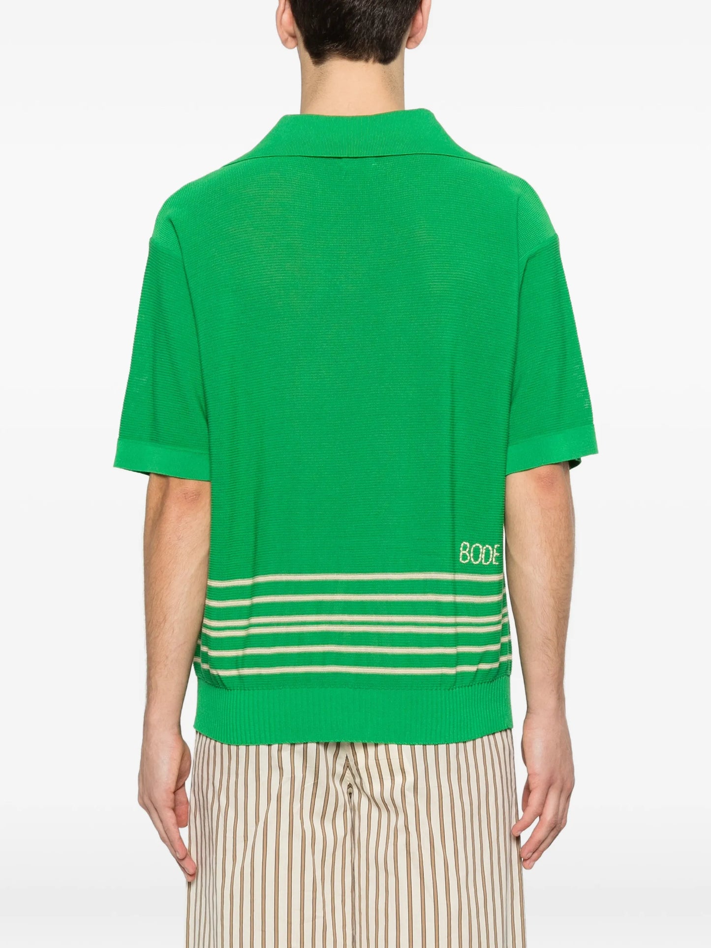 striped boxy polo