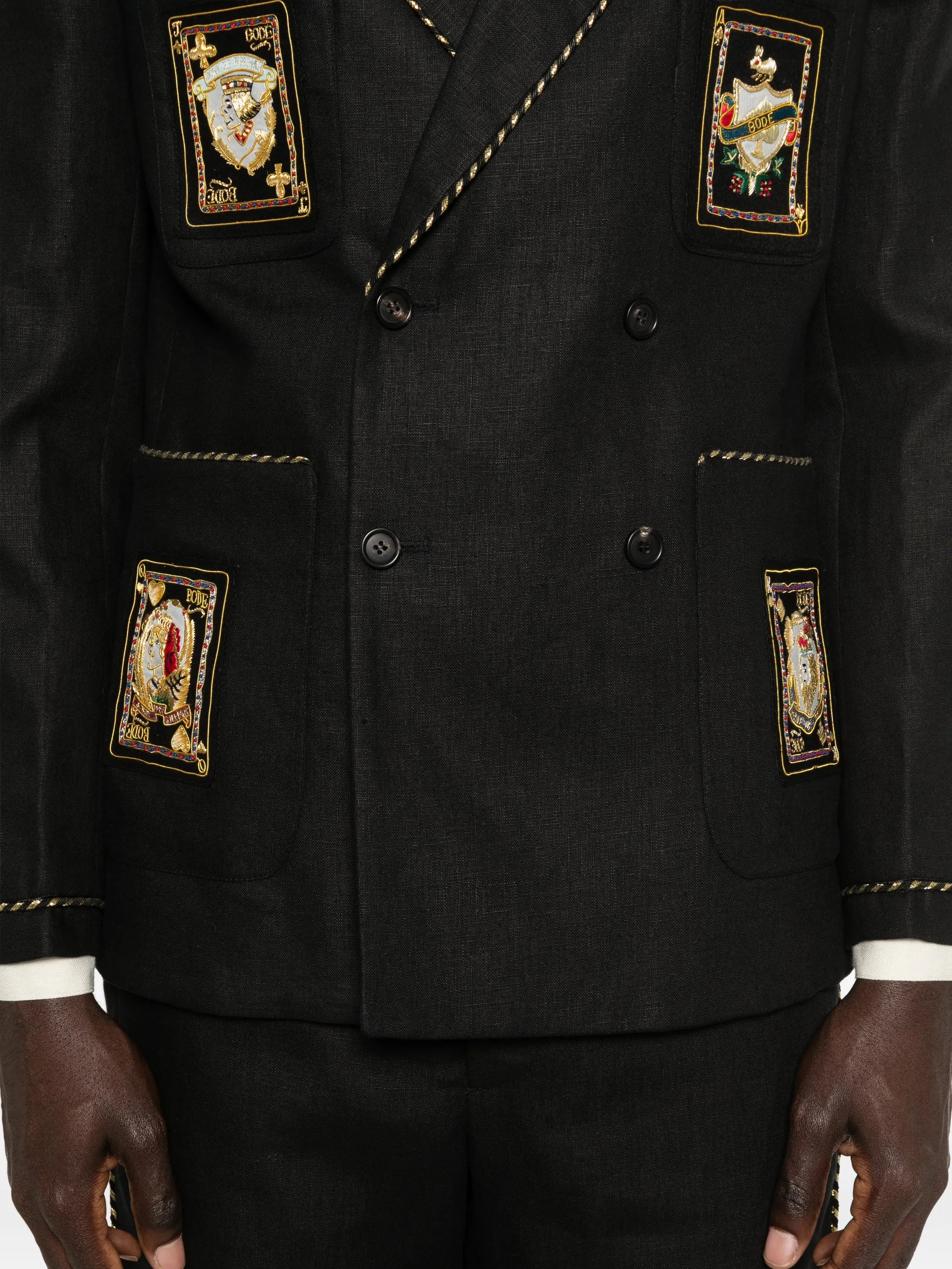 buttoned blazer