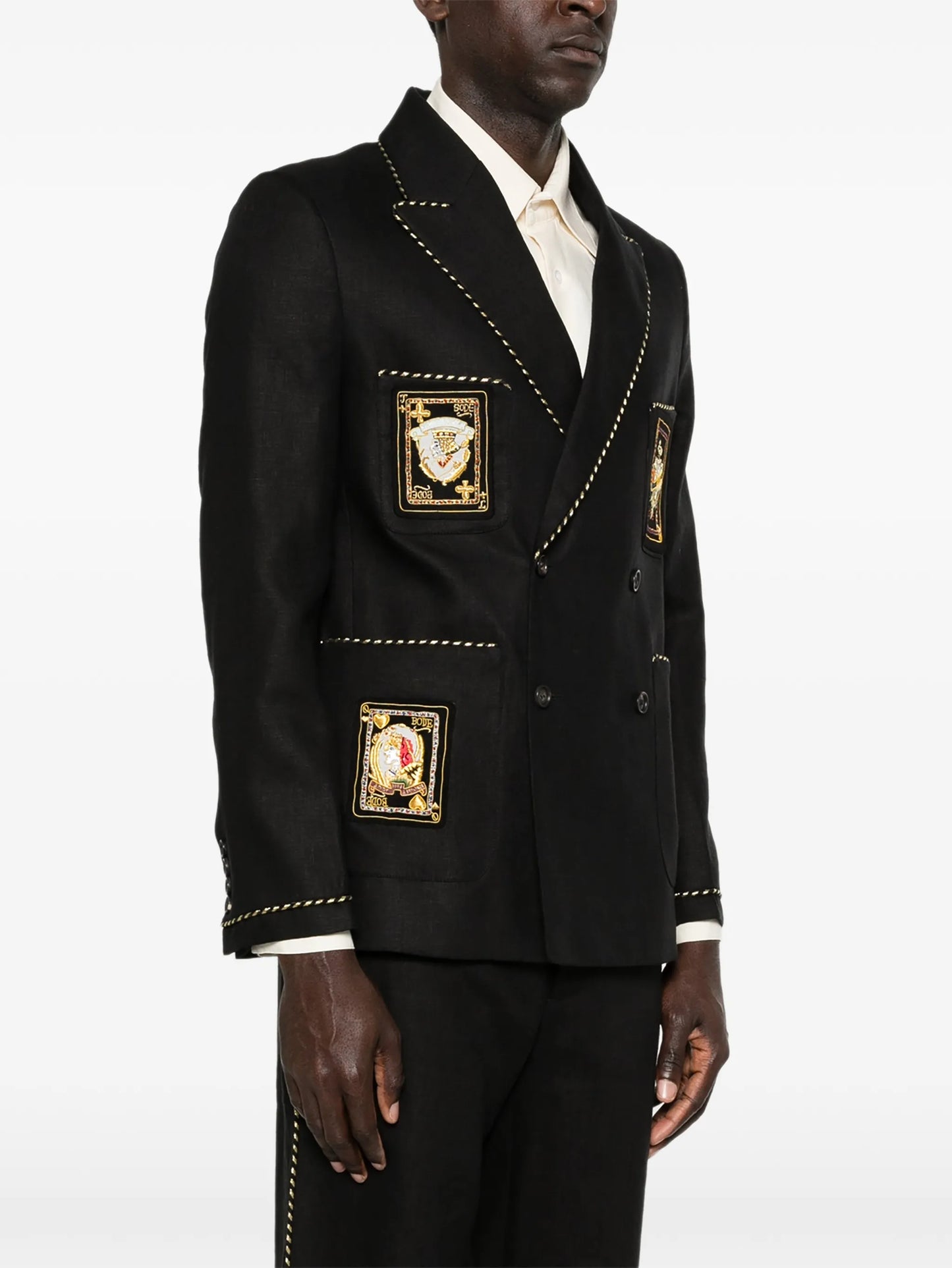 buttoned blazer