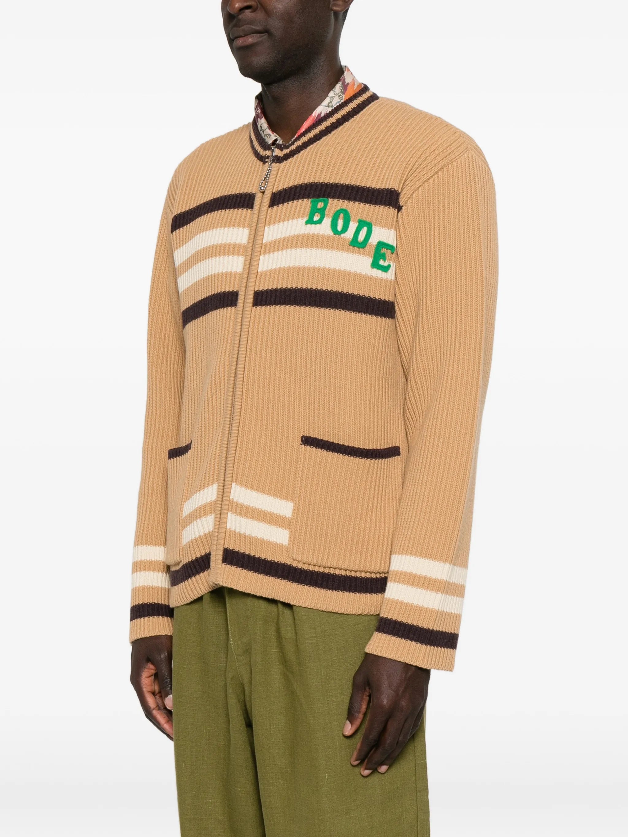 Timber stripe cardigan