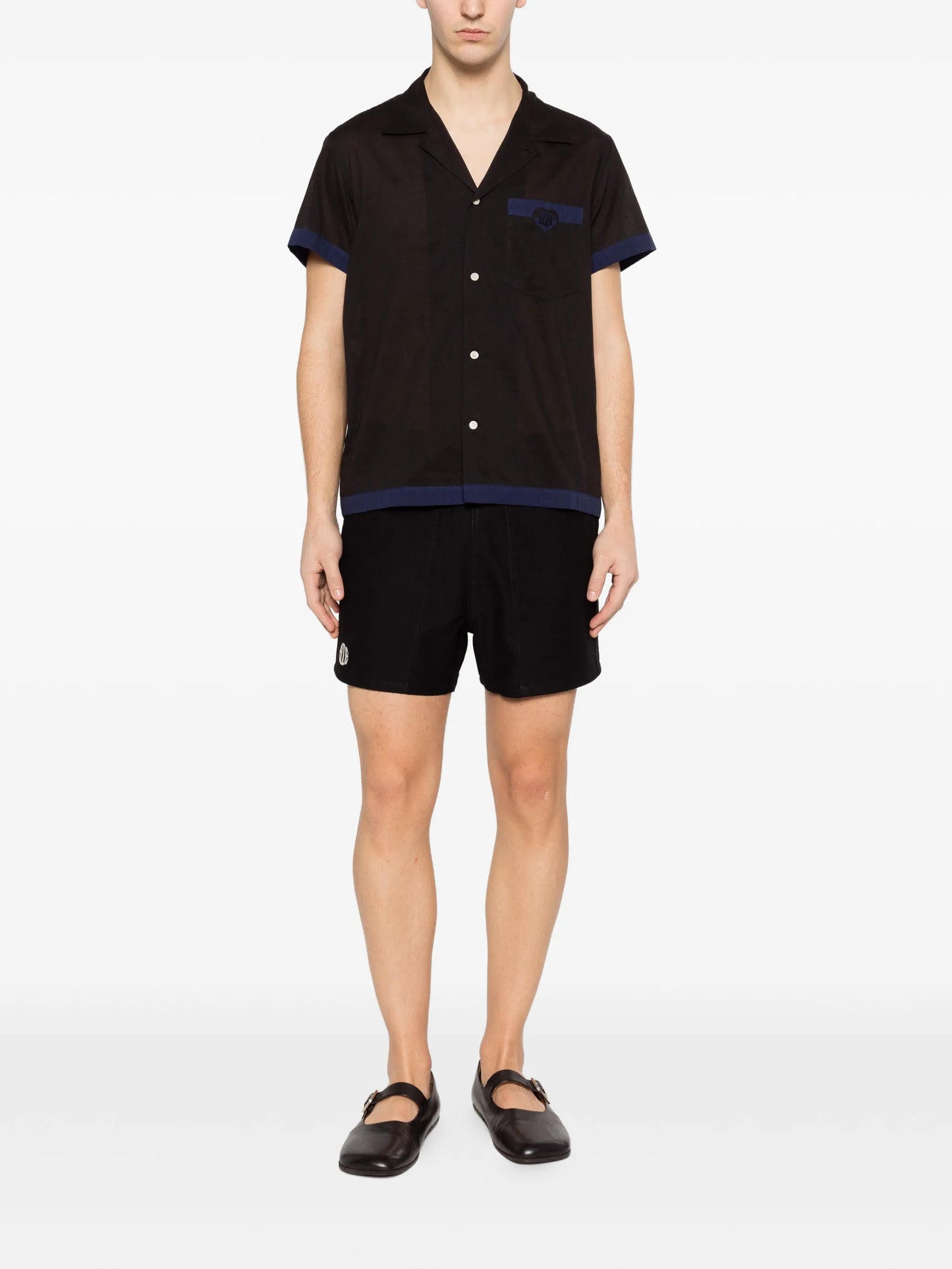 heart deco short-sleeve shirt