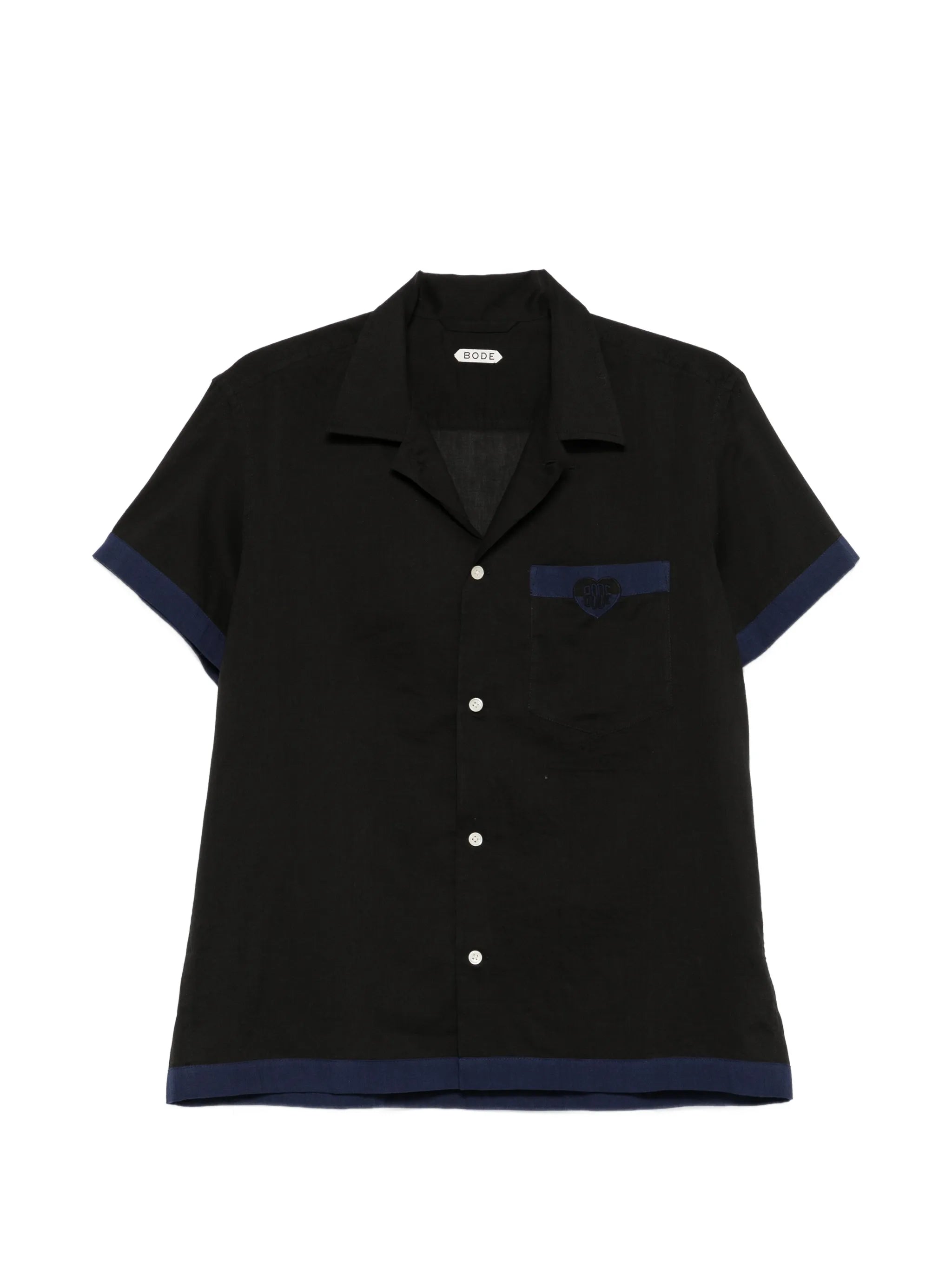 heart deco short-sleeve shirt