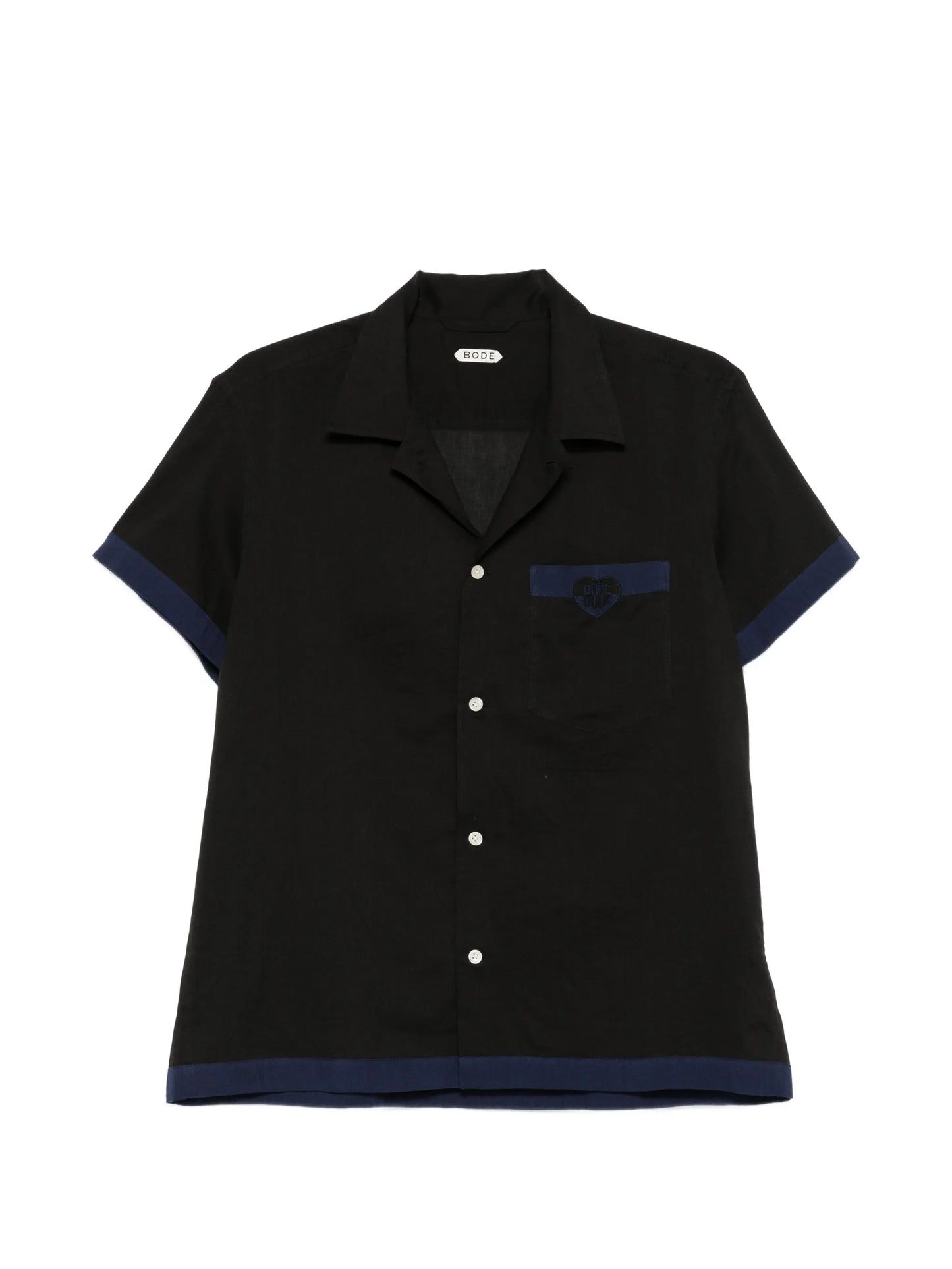 heart deco short-sleeve shirt