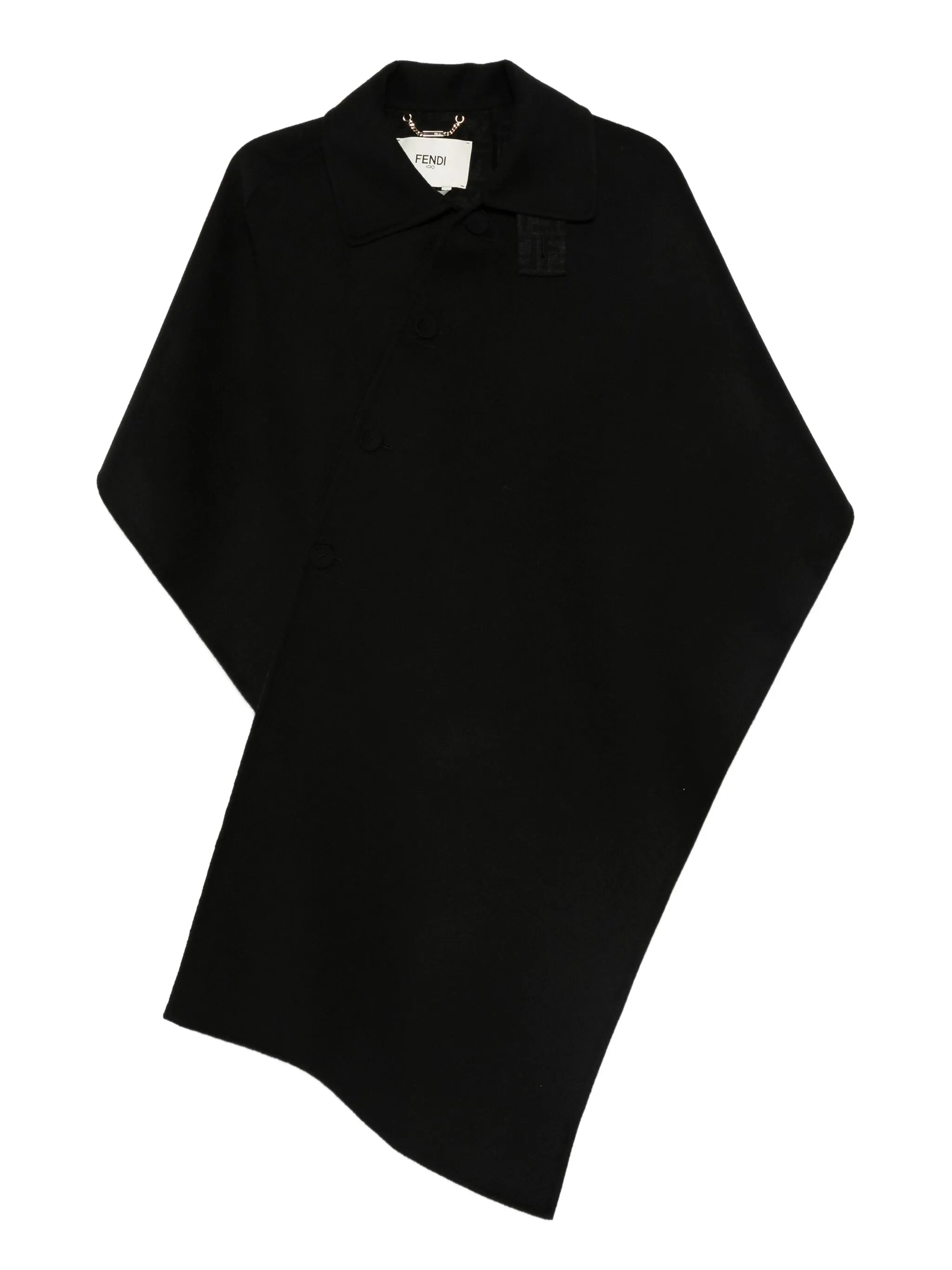 buttoned cape