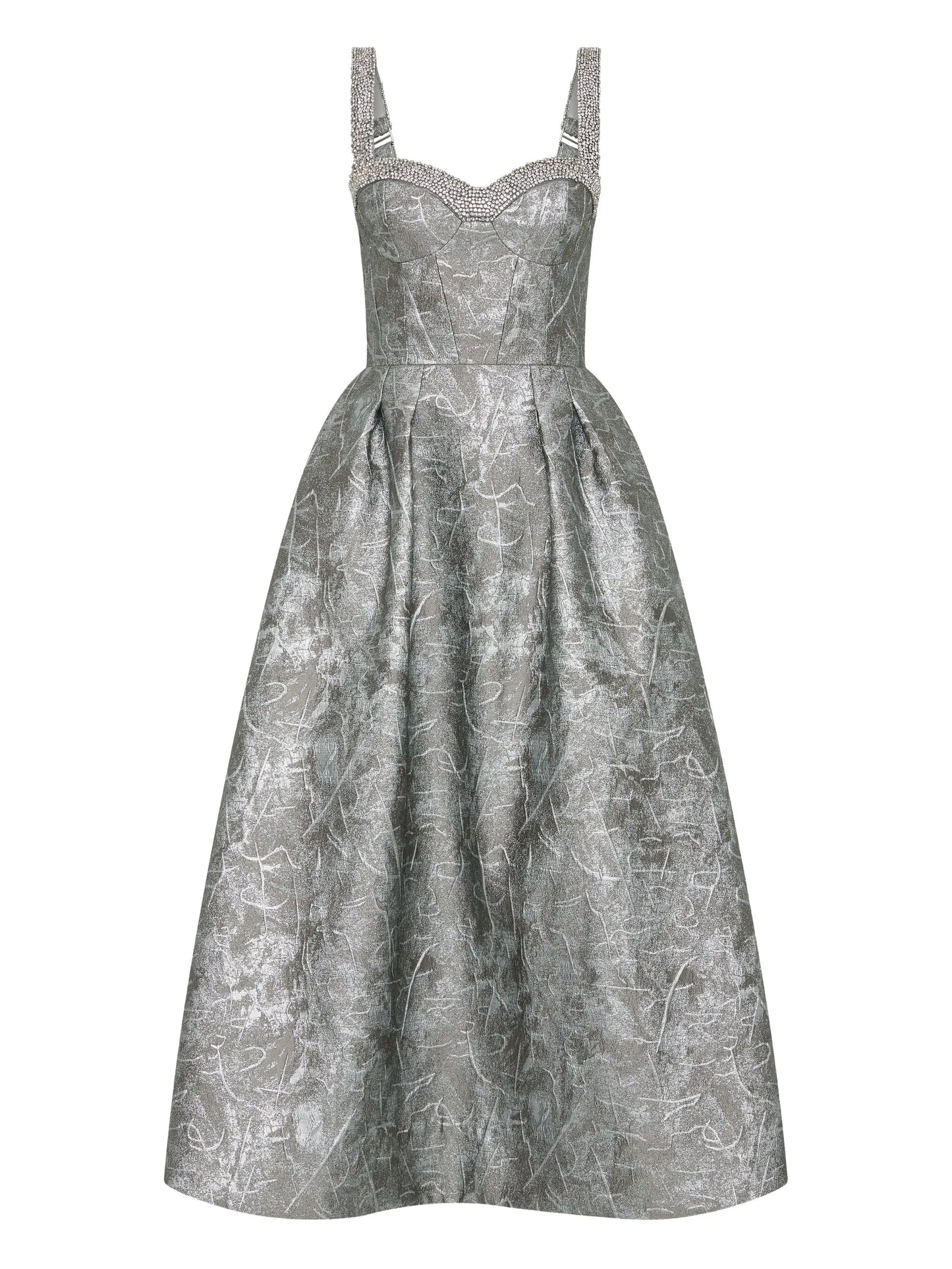 embellished sterling midi dress