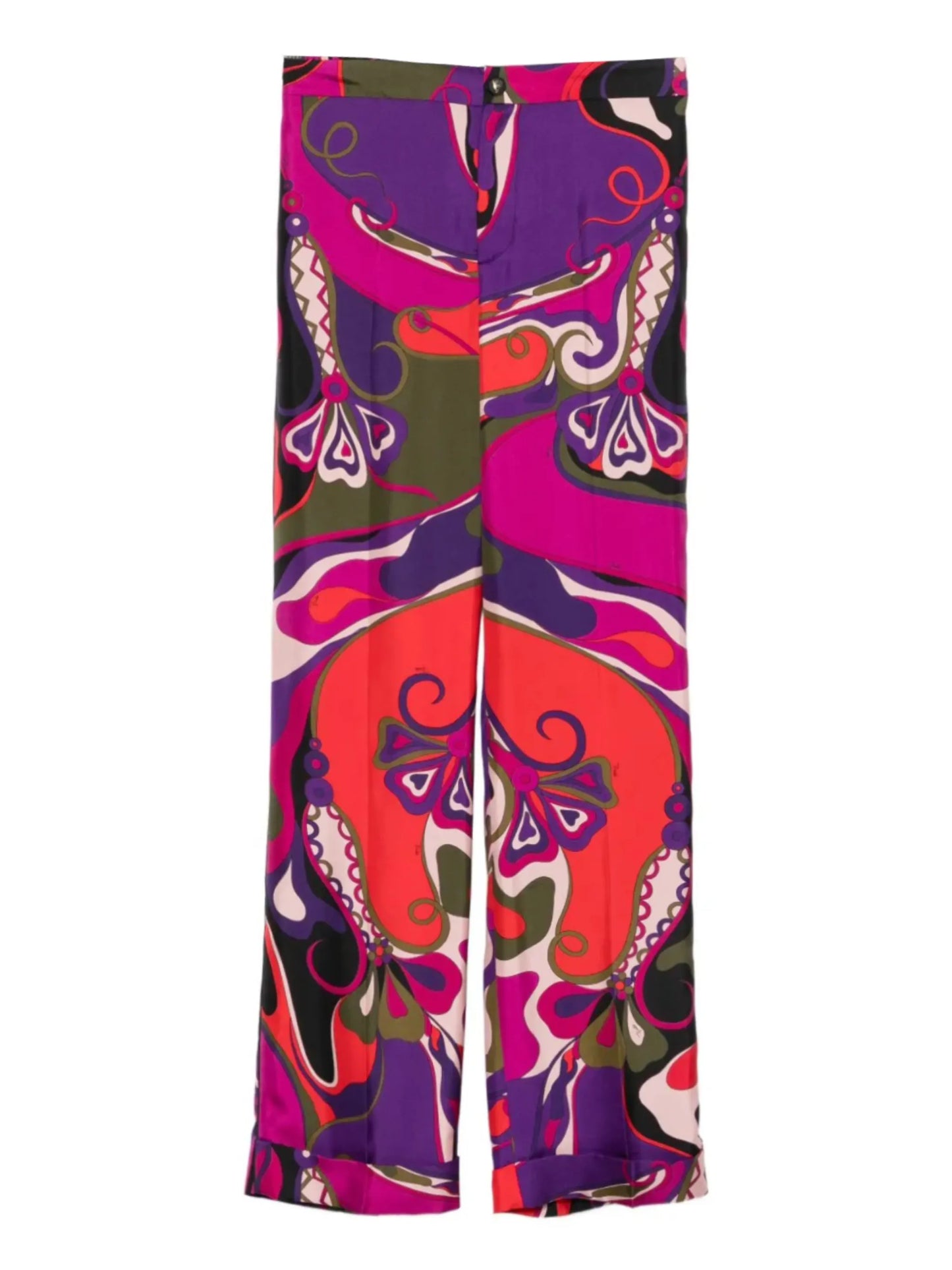 Orchidee-print pajama trousers