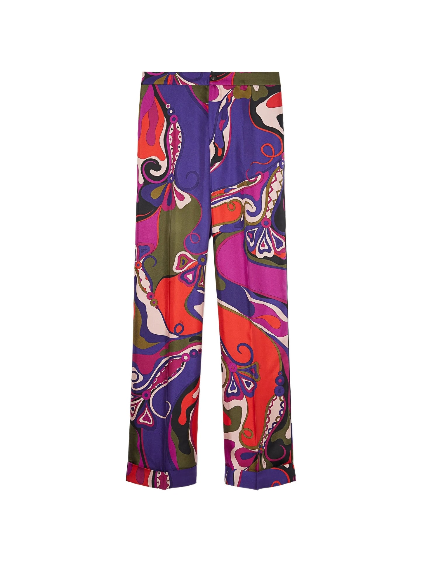 Orchidee-print pajama trousers