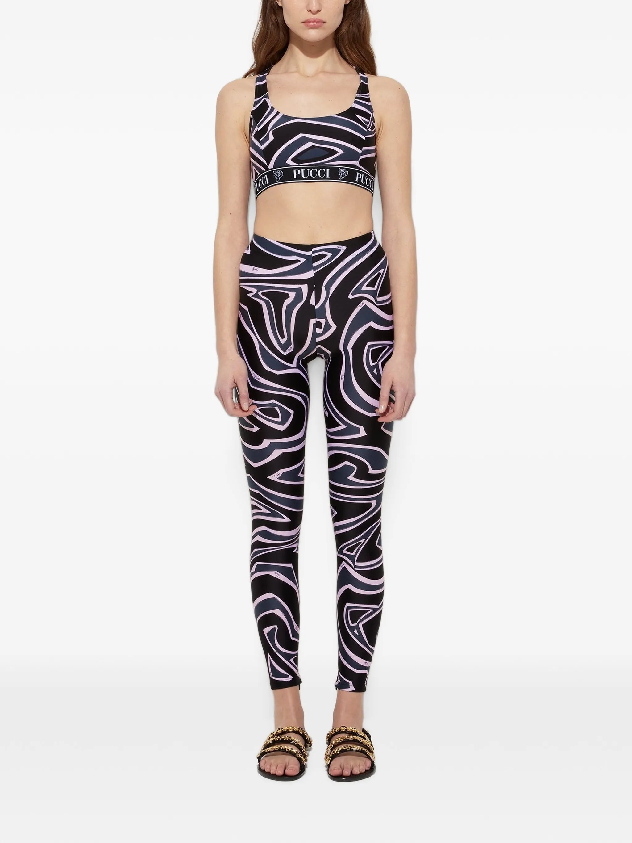 Labirinto-print leggings