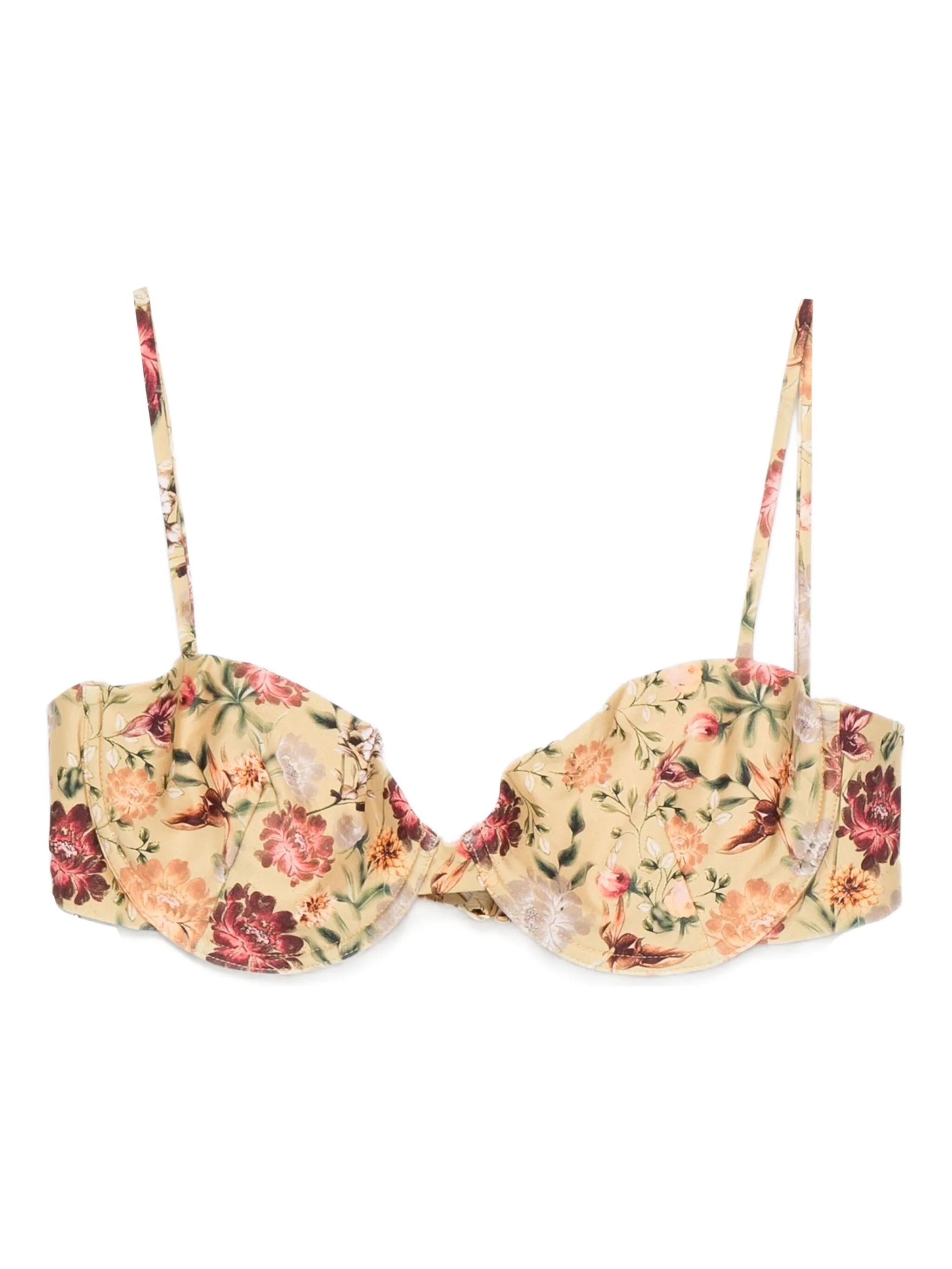 floral bikini top