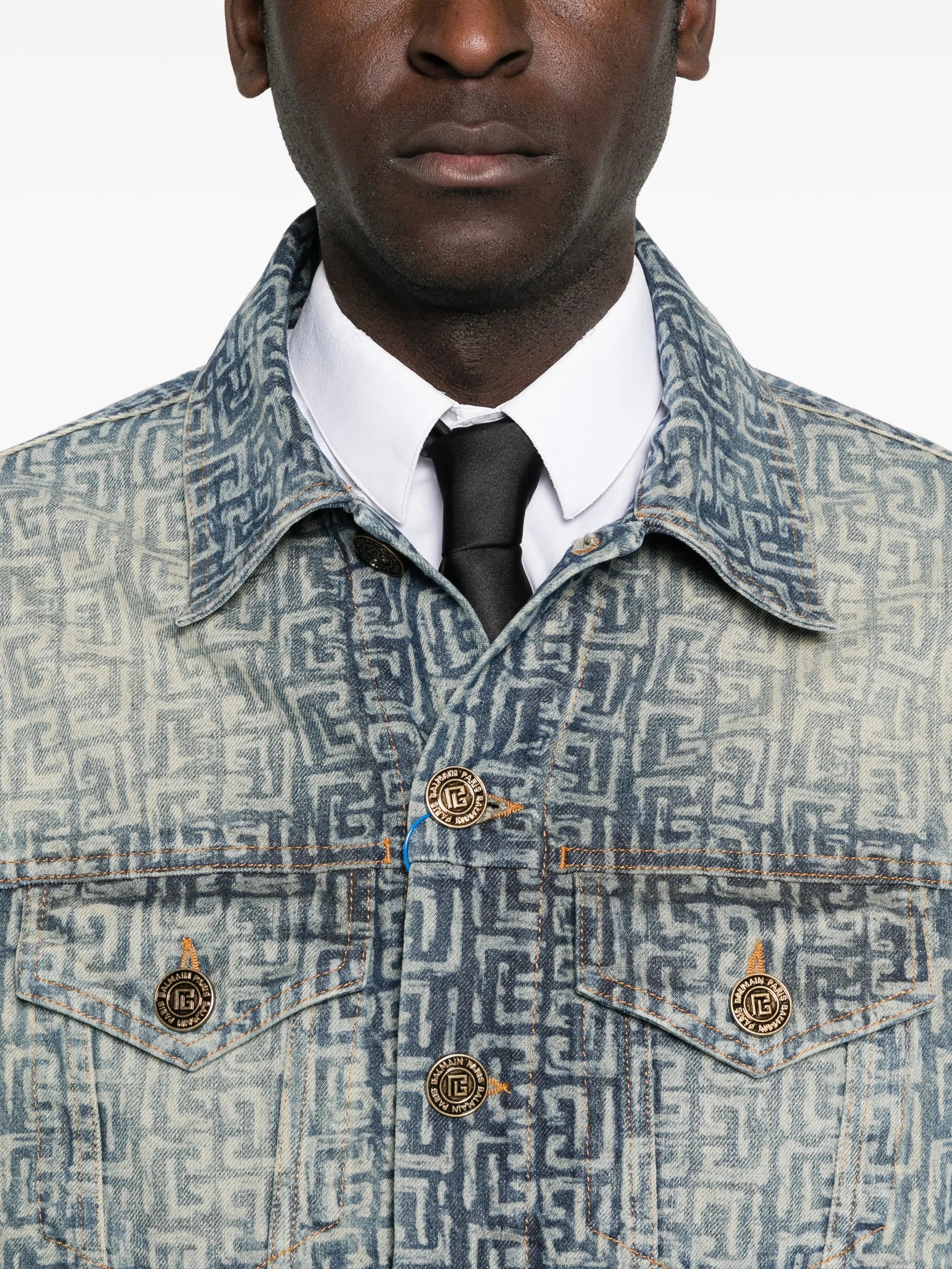 monogram denim jacket