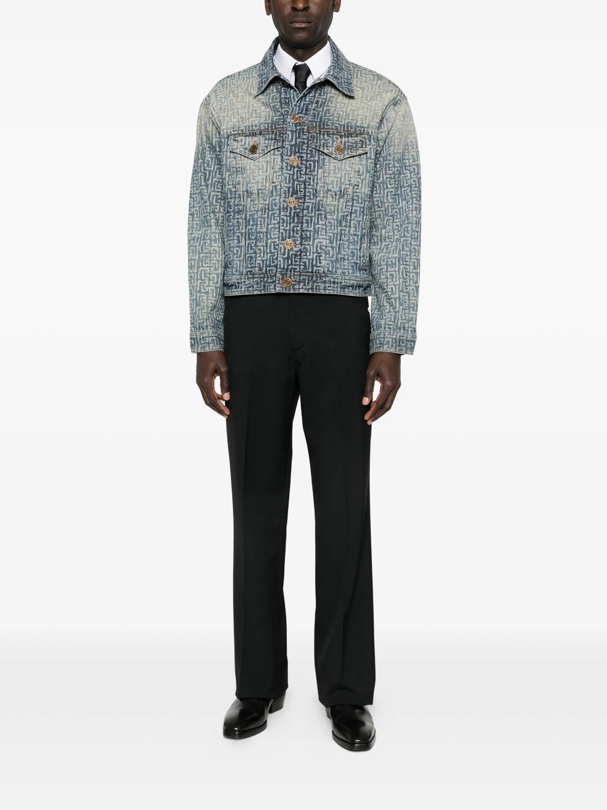 monogram denim jacket