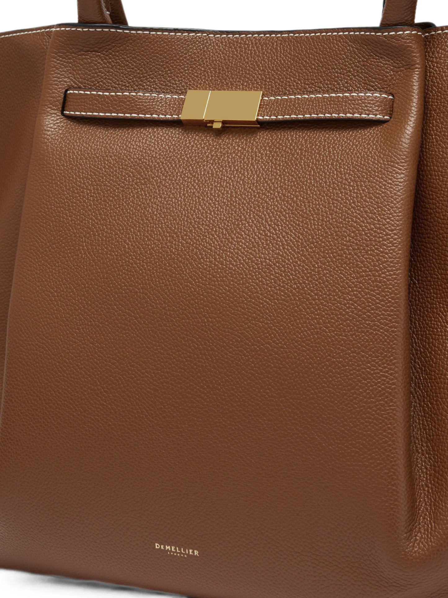 New York grain leather tote bag