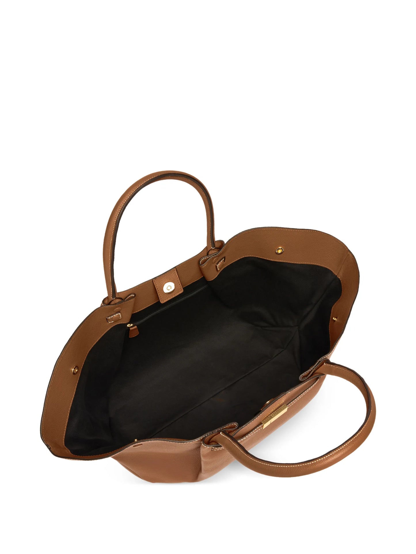 New York grain leather tote bag