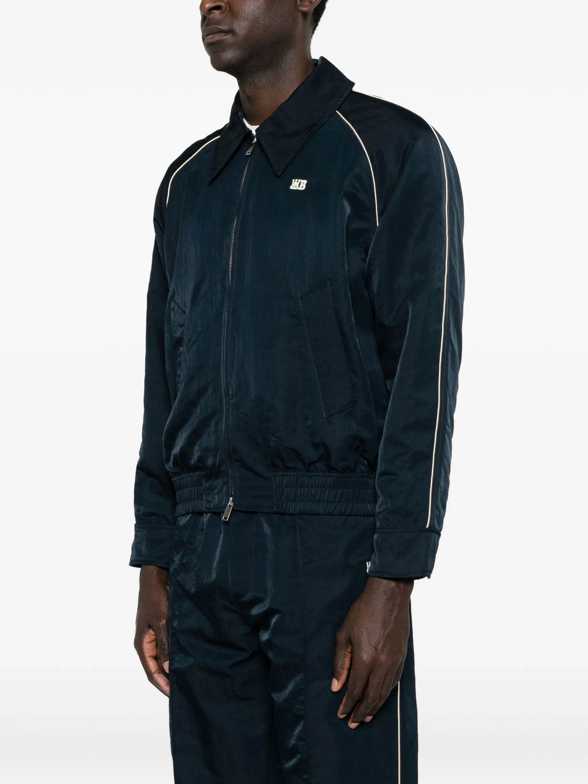 Taslan logo-detail jacket